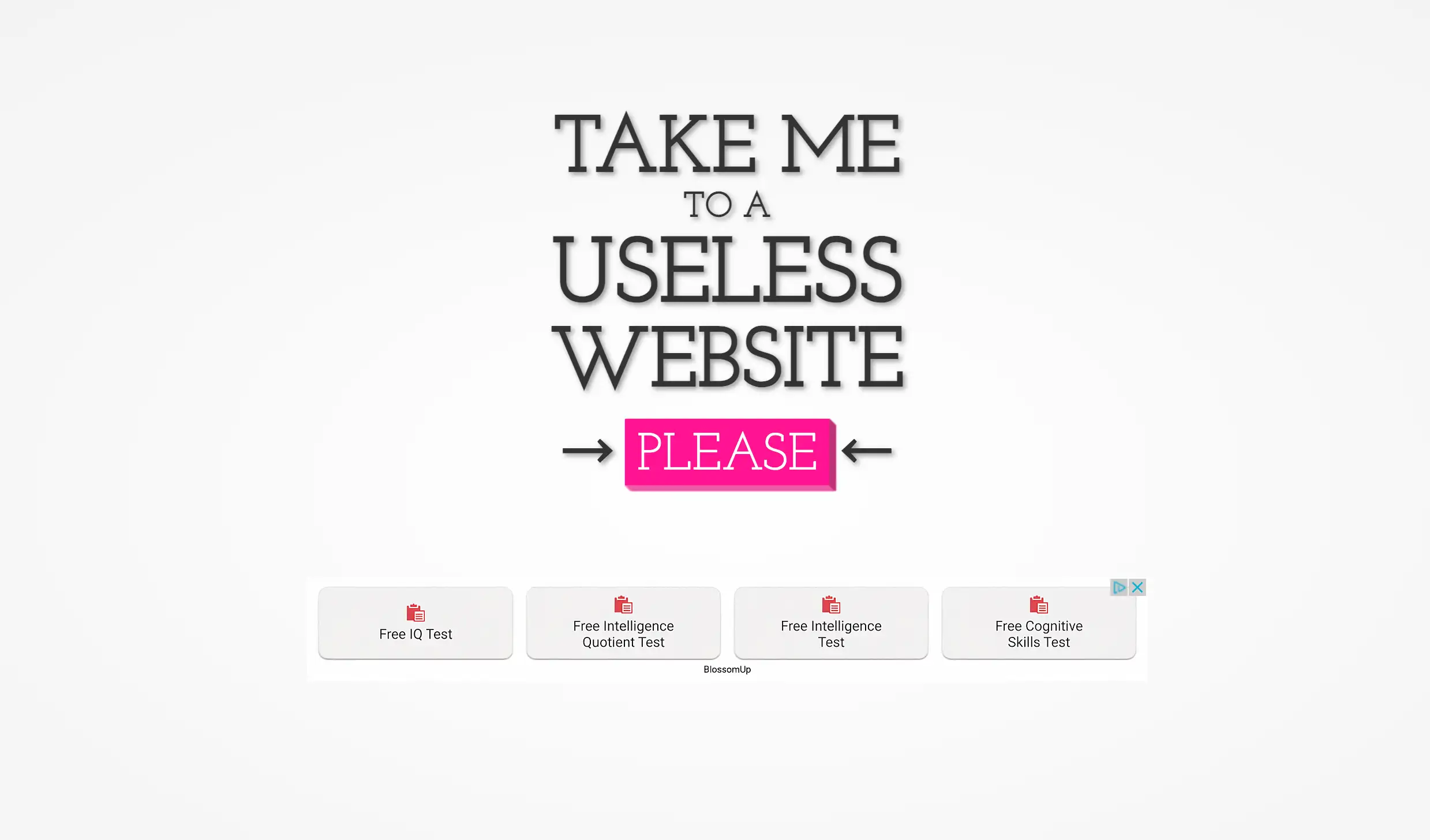 the useless web homepage