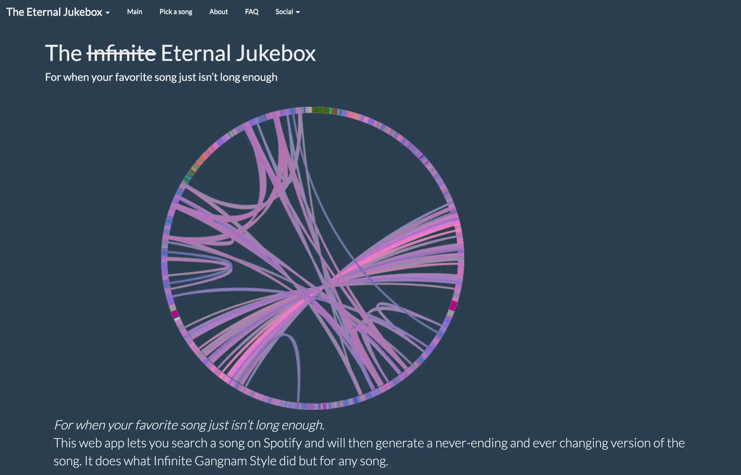 The Infinite Jukebox The Infinite Jukebox