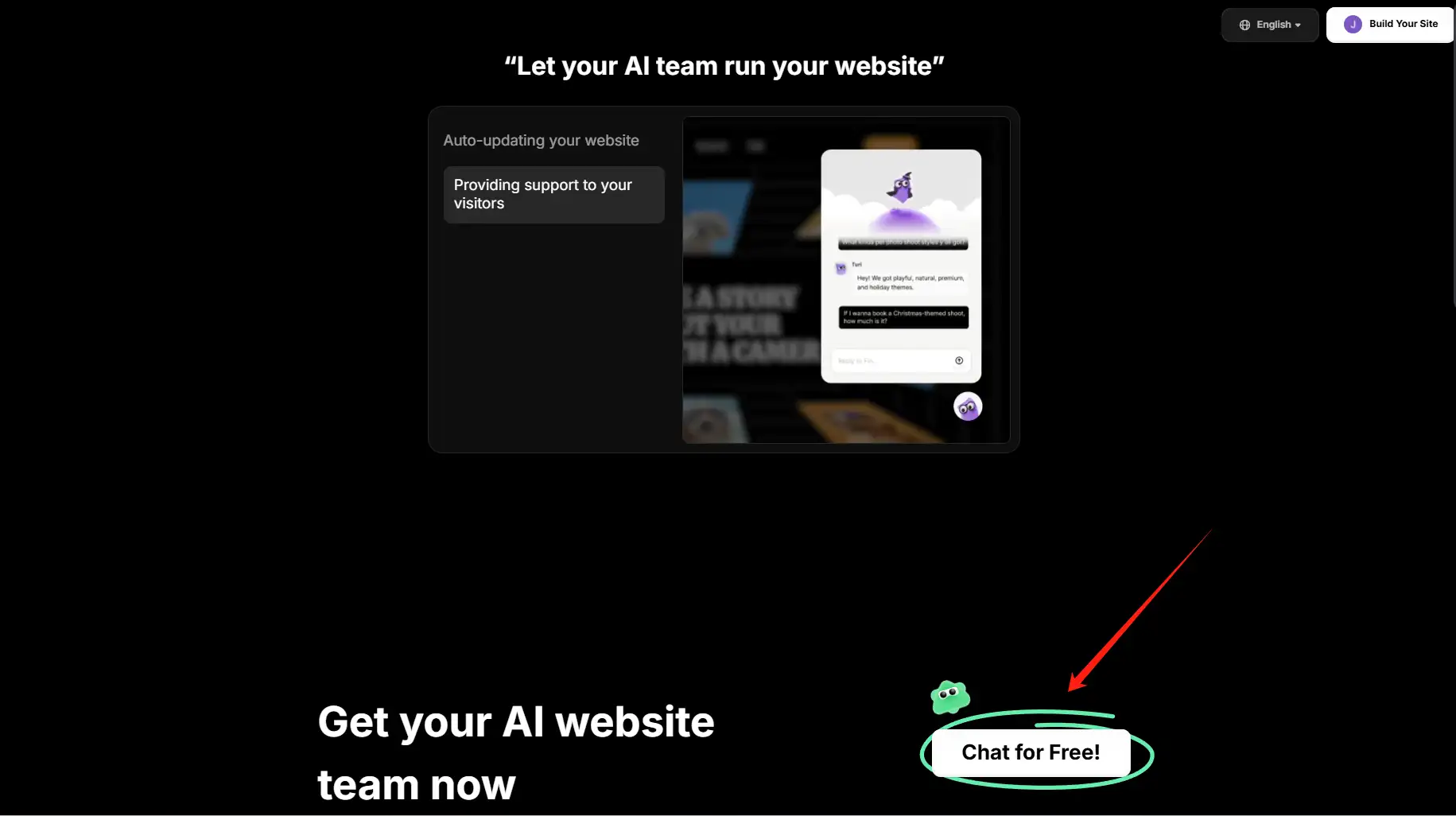 Start a free conversation with Wegic