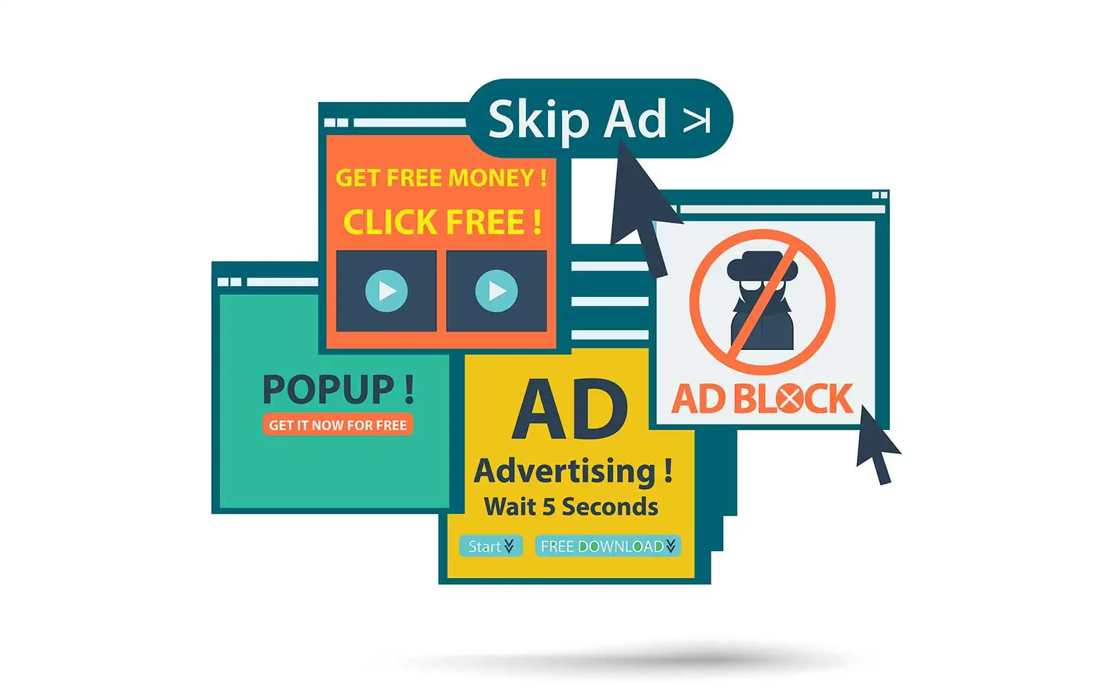 An unsafe streaming site with dangerous pop-up ads, demonstrating one of the major dangers of illegal streaming. An unsafe streaming site with dangerous pop-up ads, demonstrating one of the major dangers of illegal streaming.