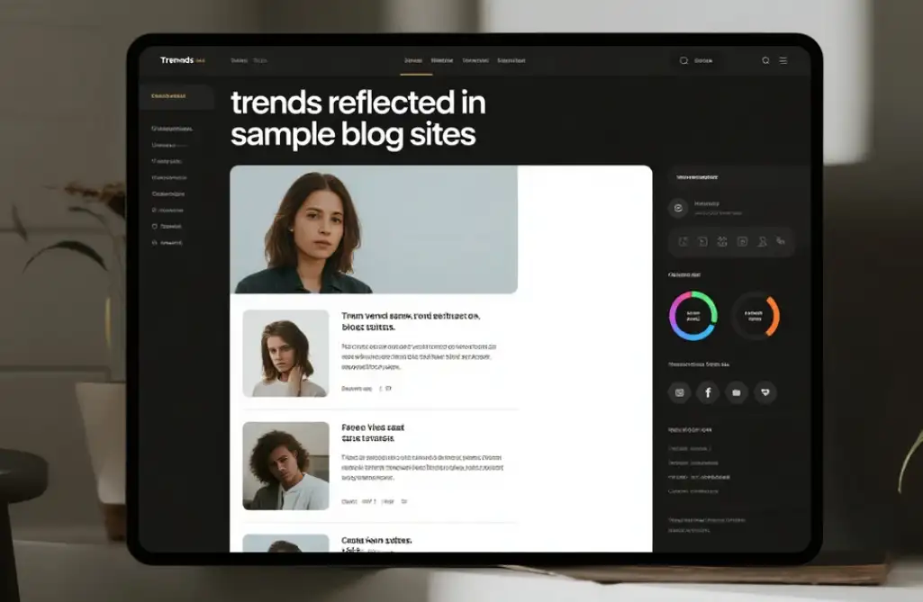 Trends Reflected in Sample Blog Sites