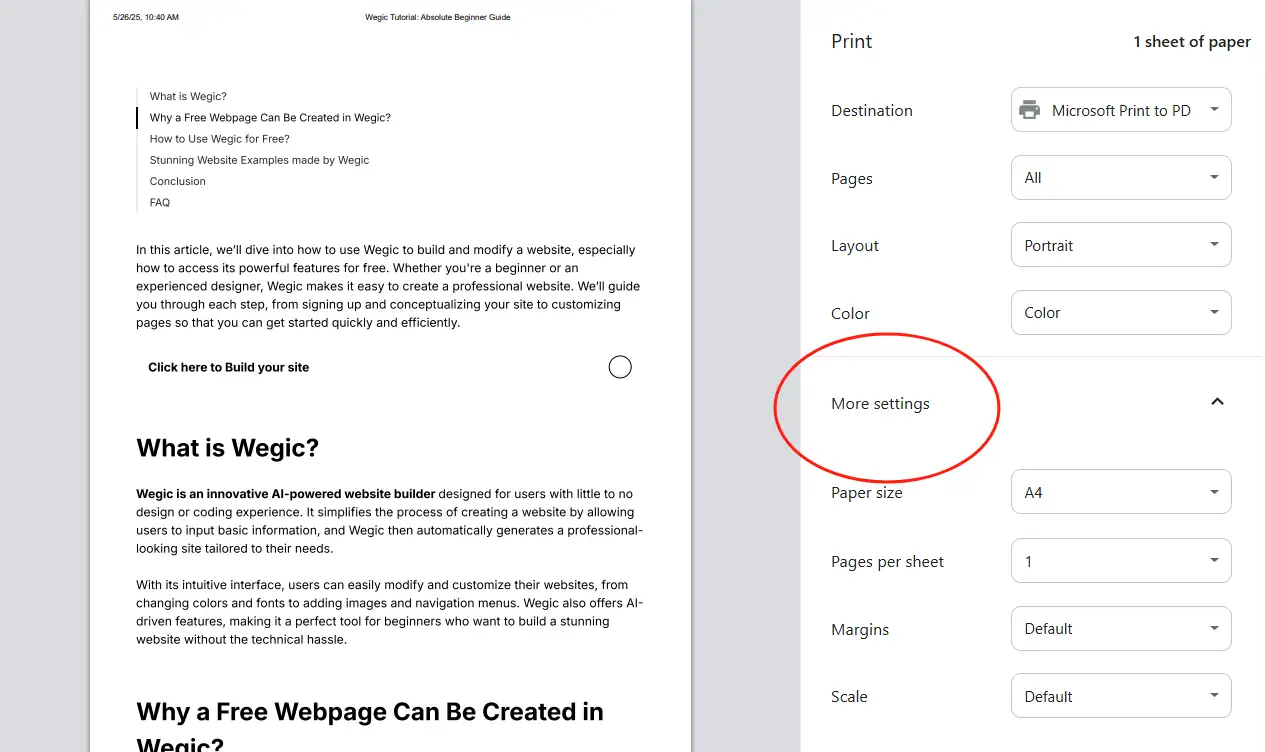 adjust layout and options