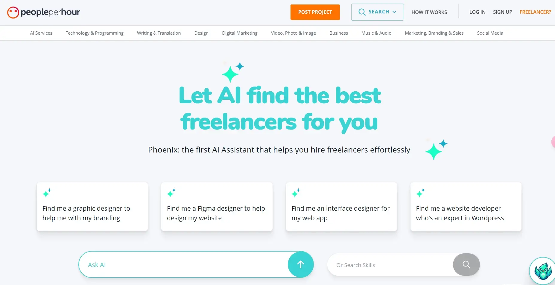 a freelance platform focused on creative and technical services