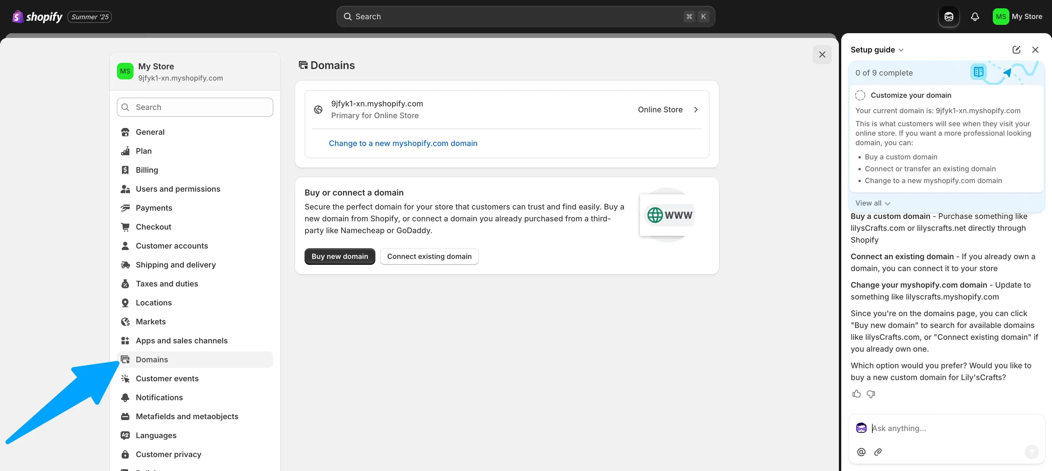 set up domain name set up domain name