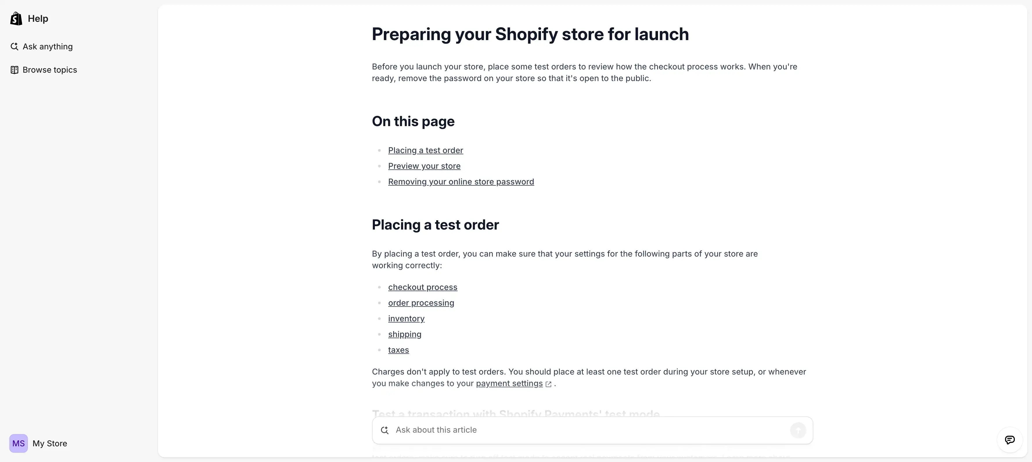 preparing shopify store for launch preparing shopify store for launch