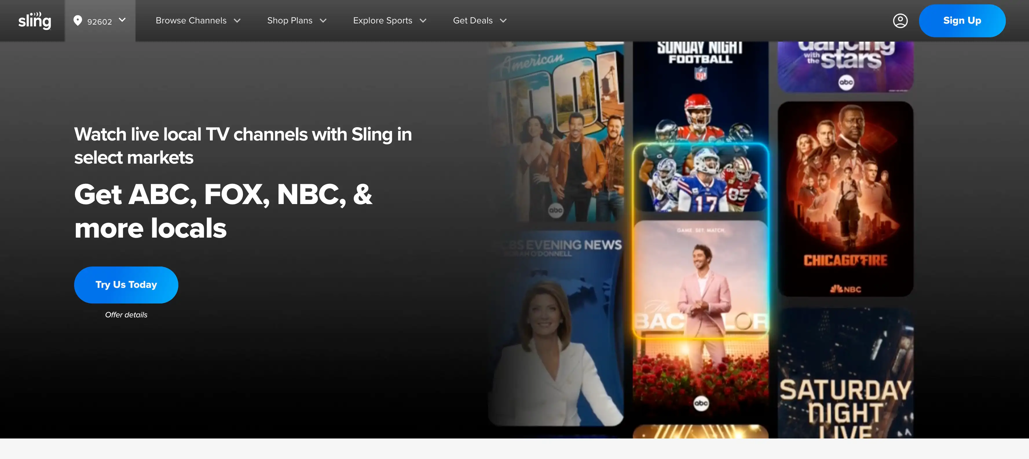 watch live local tv channels with sling