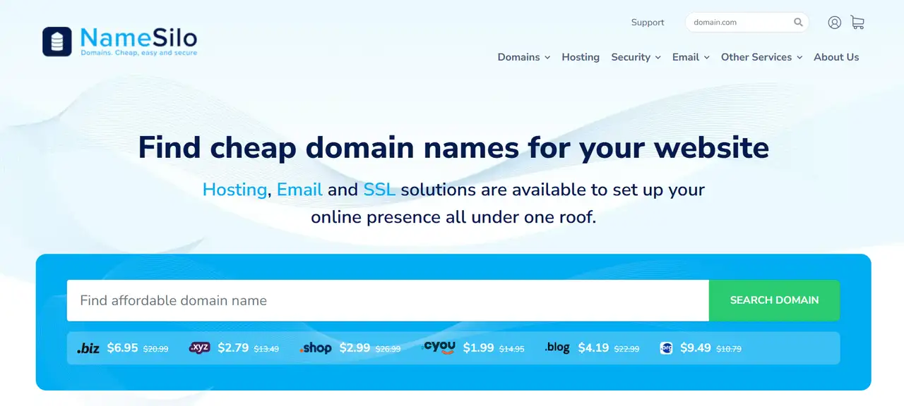 a platform provides a straightforward domain name service