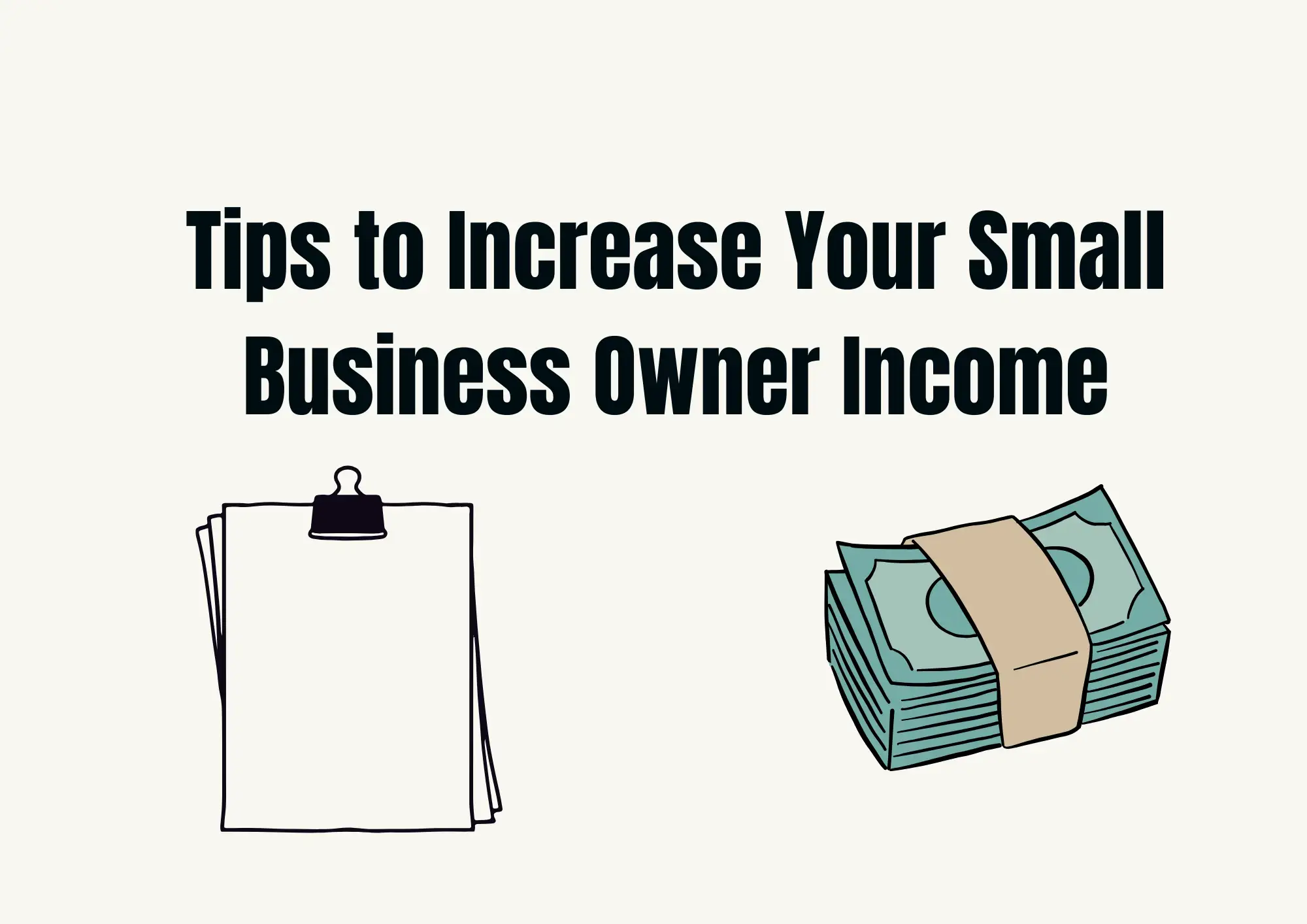 Tips to Increase Your Small Business Owner Income