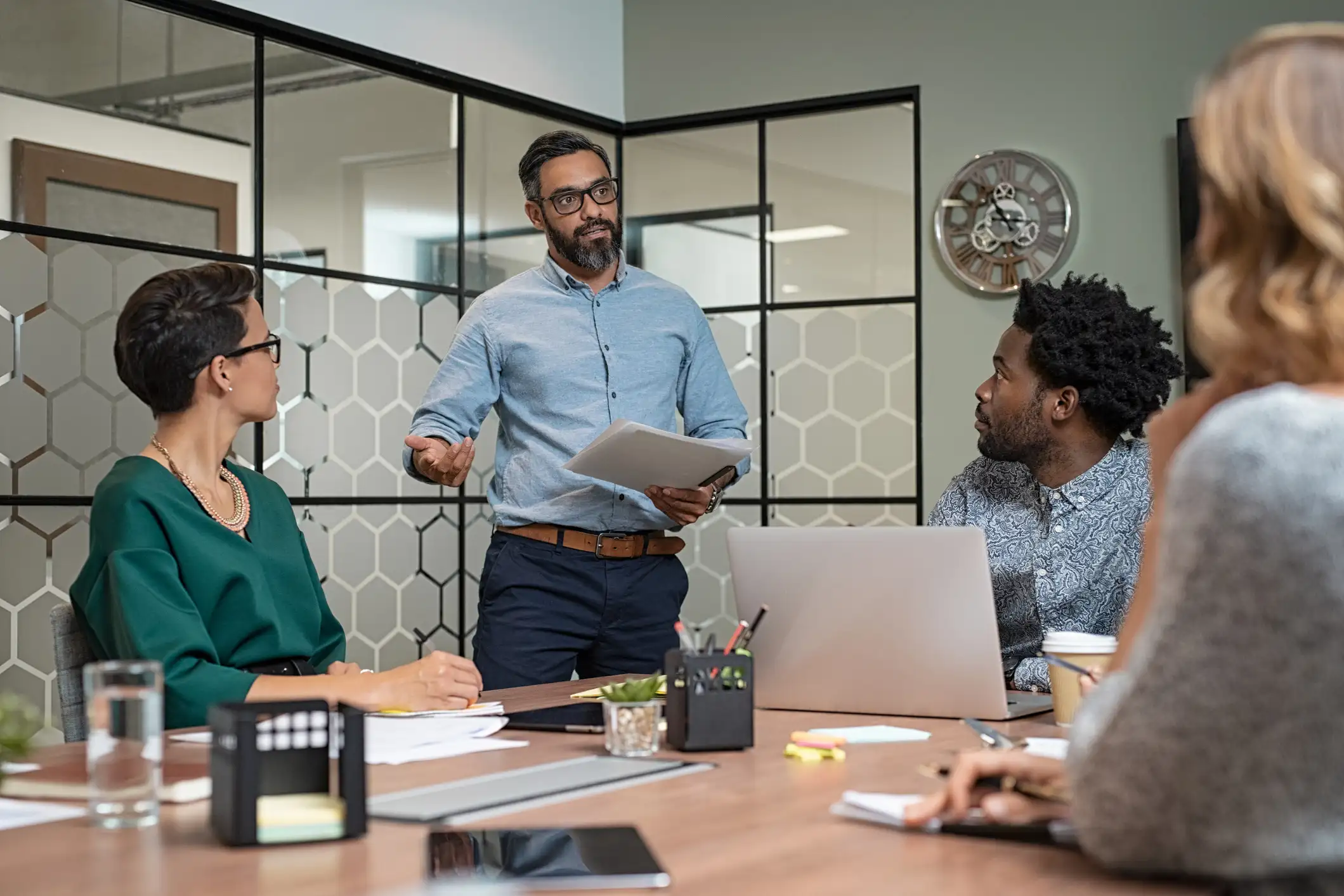 A group of small business owners participating in a free workshop, representing the value of online courses and educational events for professional growth