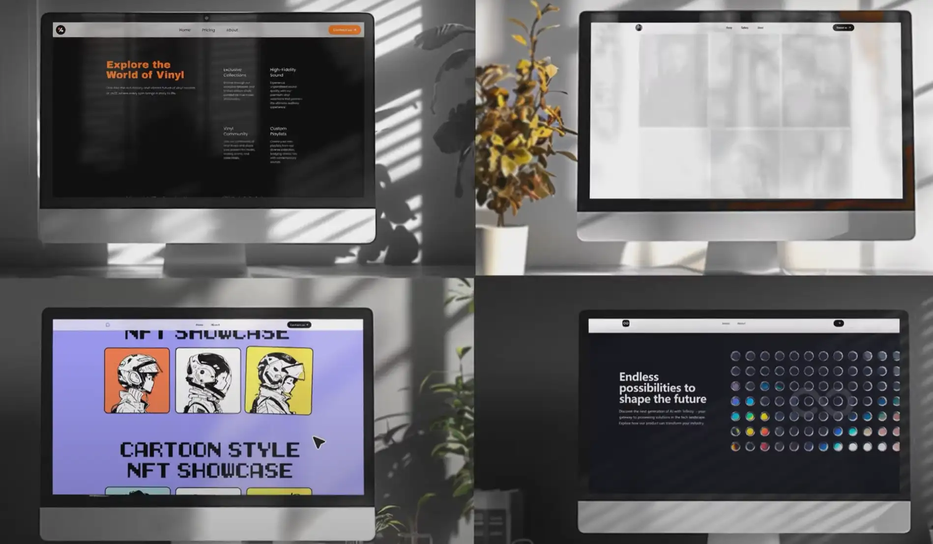 One-click website layout generation