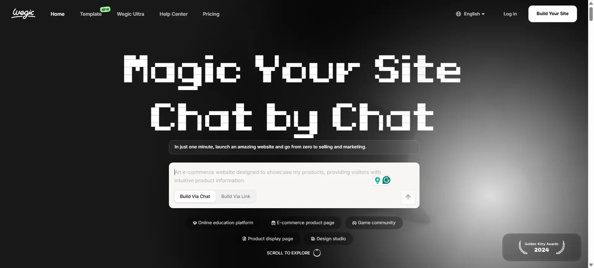 wegic landing page wegic landing page