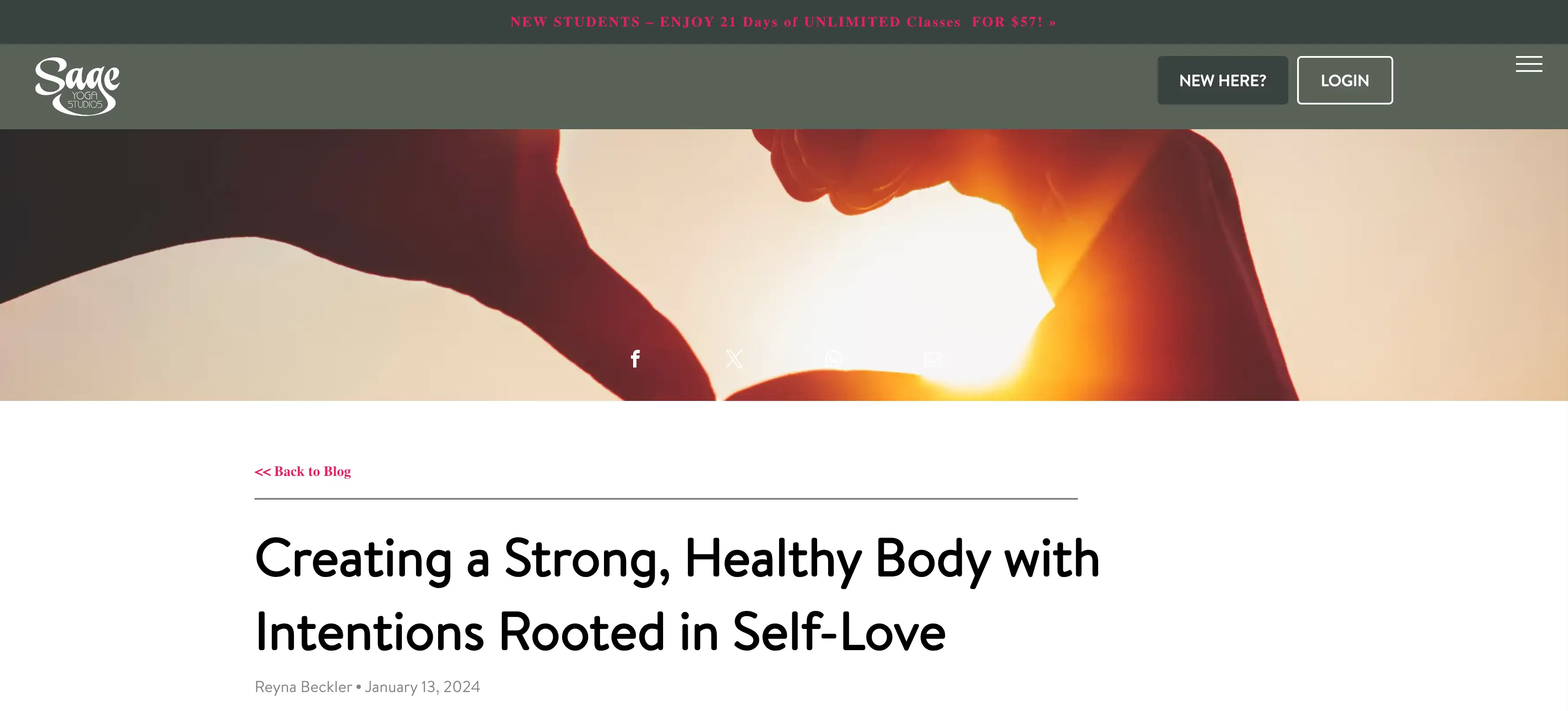 sage yoga studio web