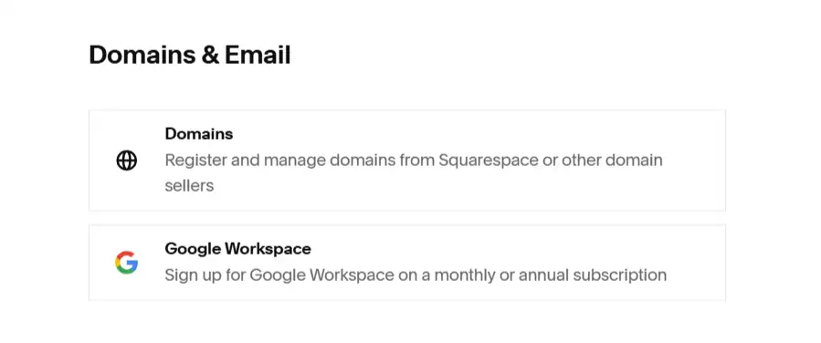 connect domains from squarespace