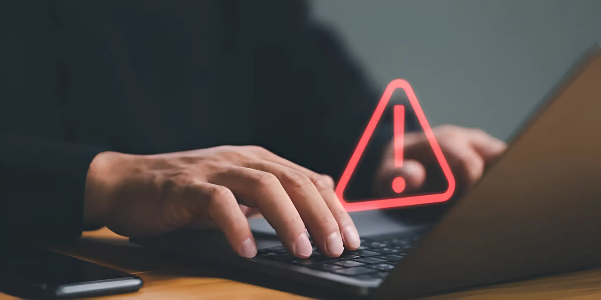 the keyboard shows an error message when a web page pops up