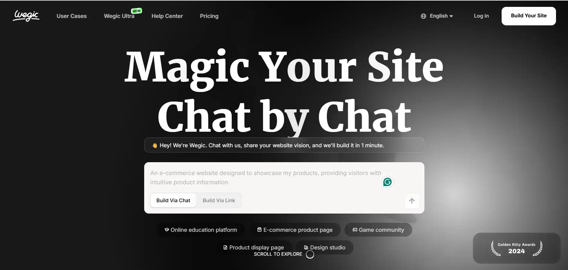 Chat with Wegic Chat with Wegic