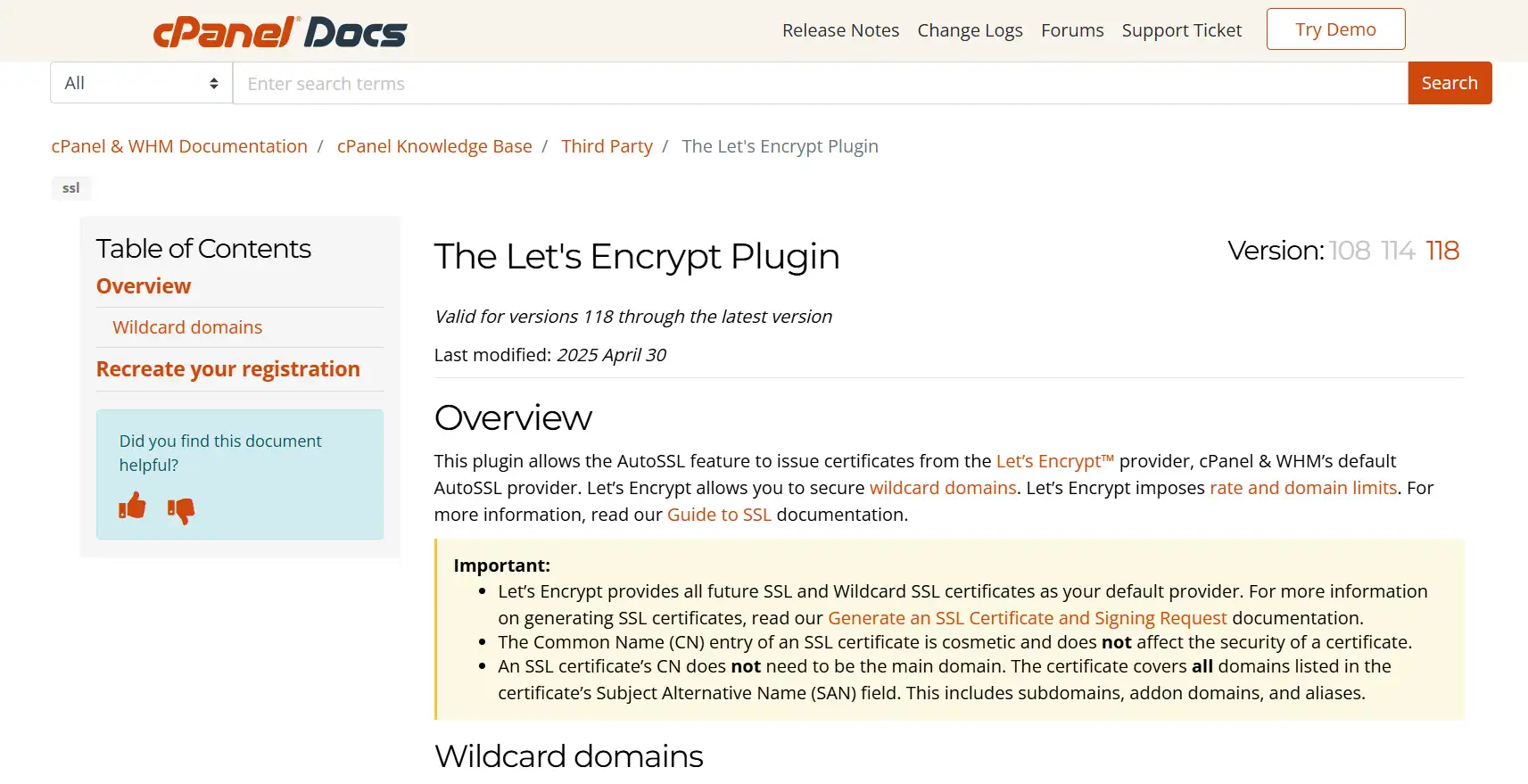 Let's Encrypt for cPanel Let's Encrypt for cPanel