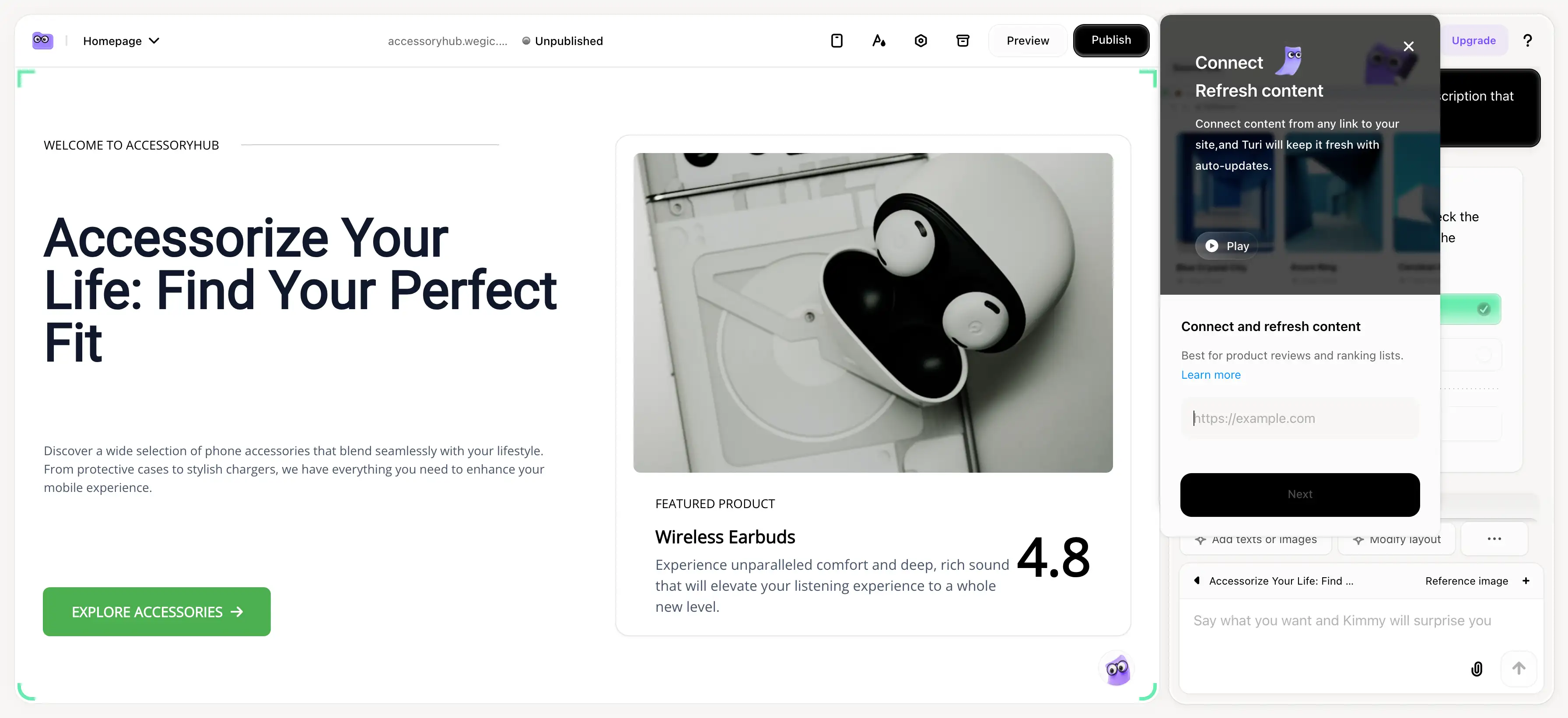 connect your product with refresh content links