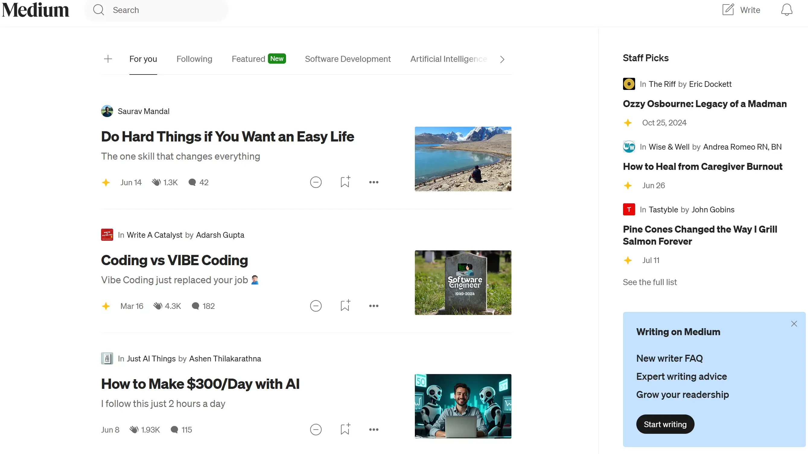 Popular article showcases on Medium Popular article showcases on Medium
