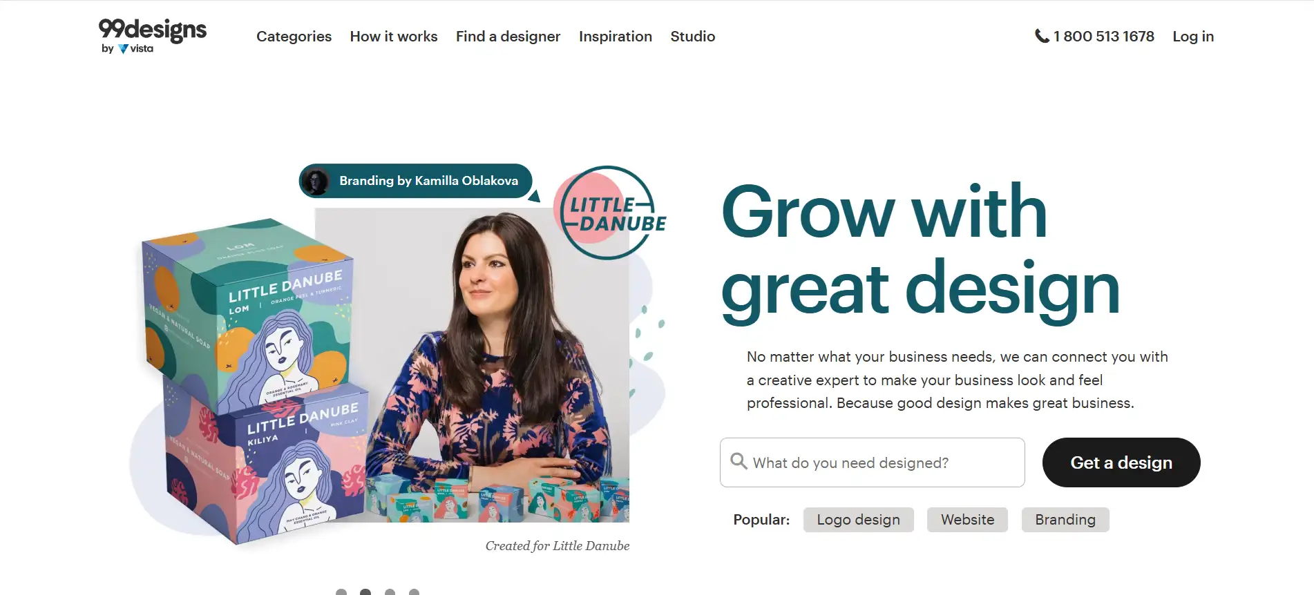 99designs homepage