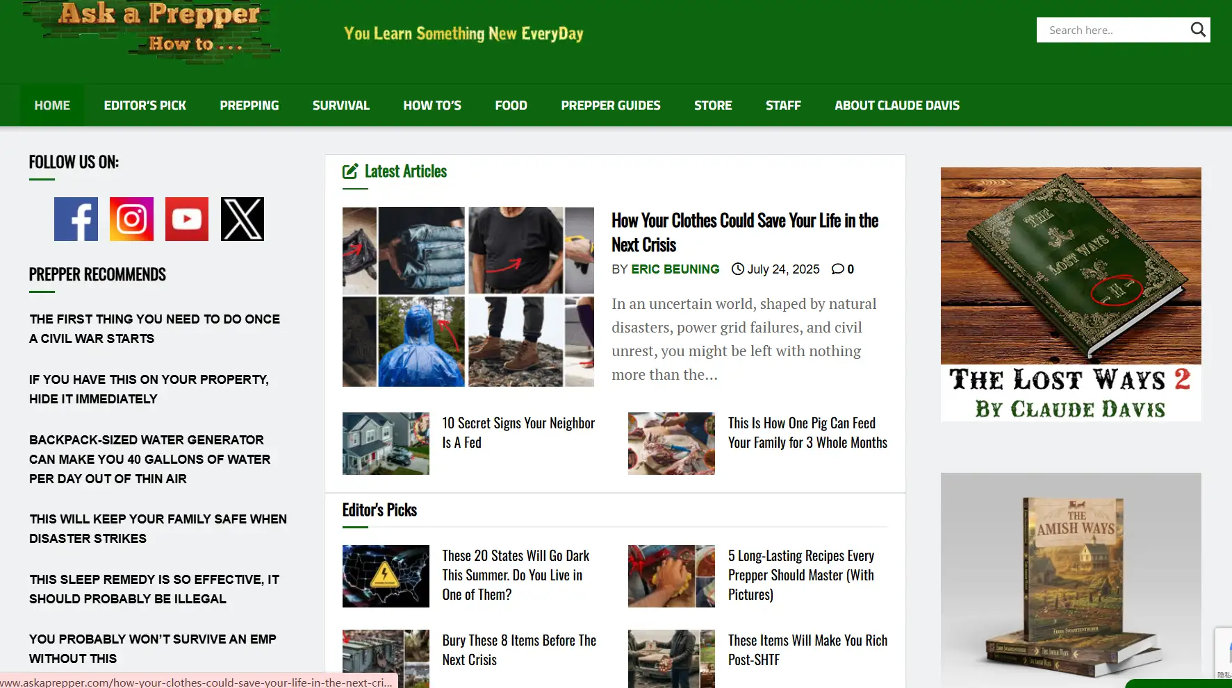 Prepper Website