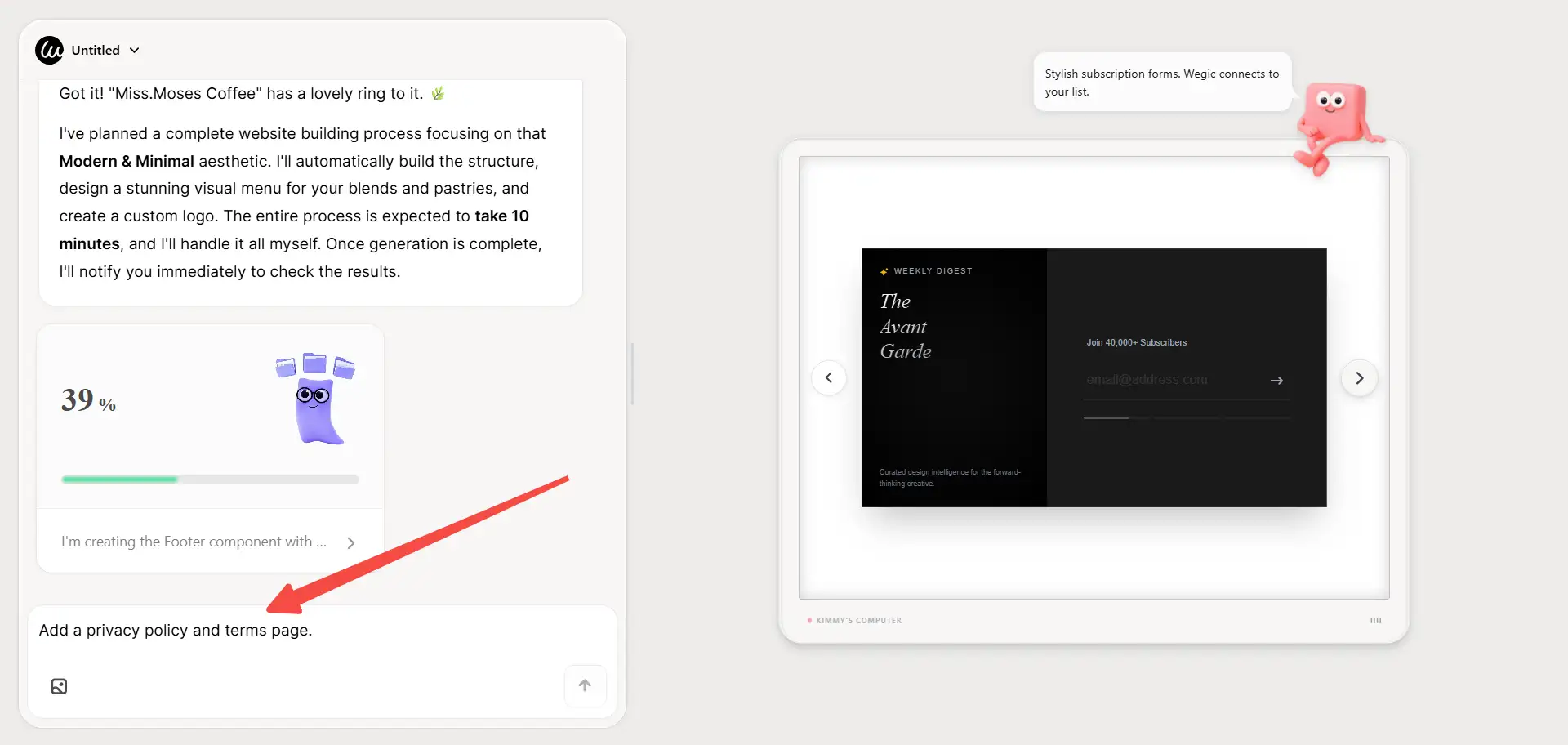 Simple and Free Interaction Simple and Free Interaction