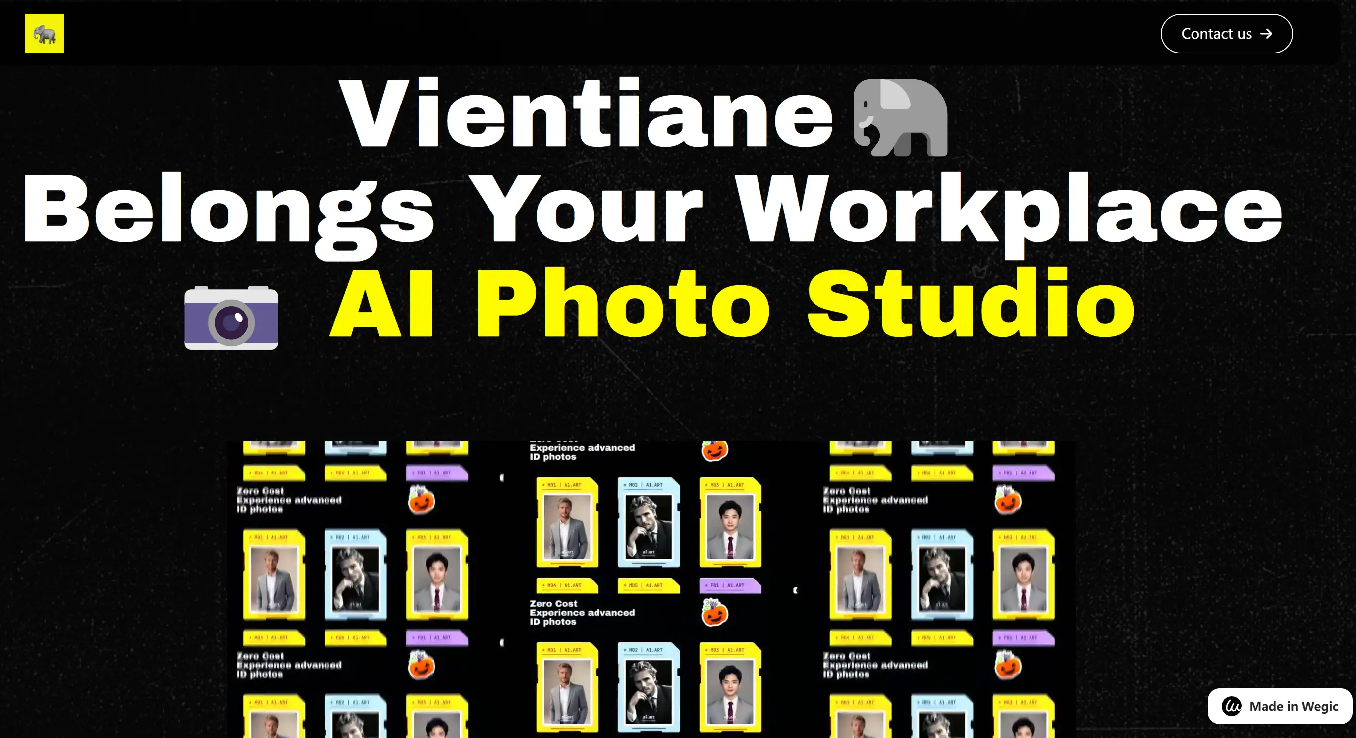 A1.Art AI photo website made by Wegic