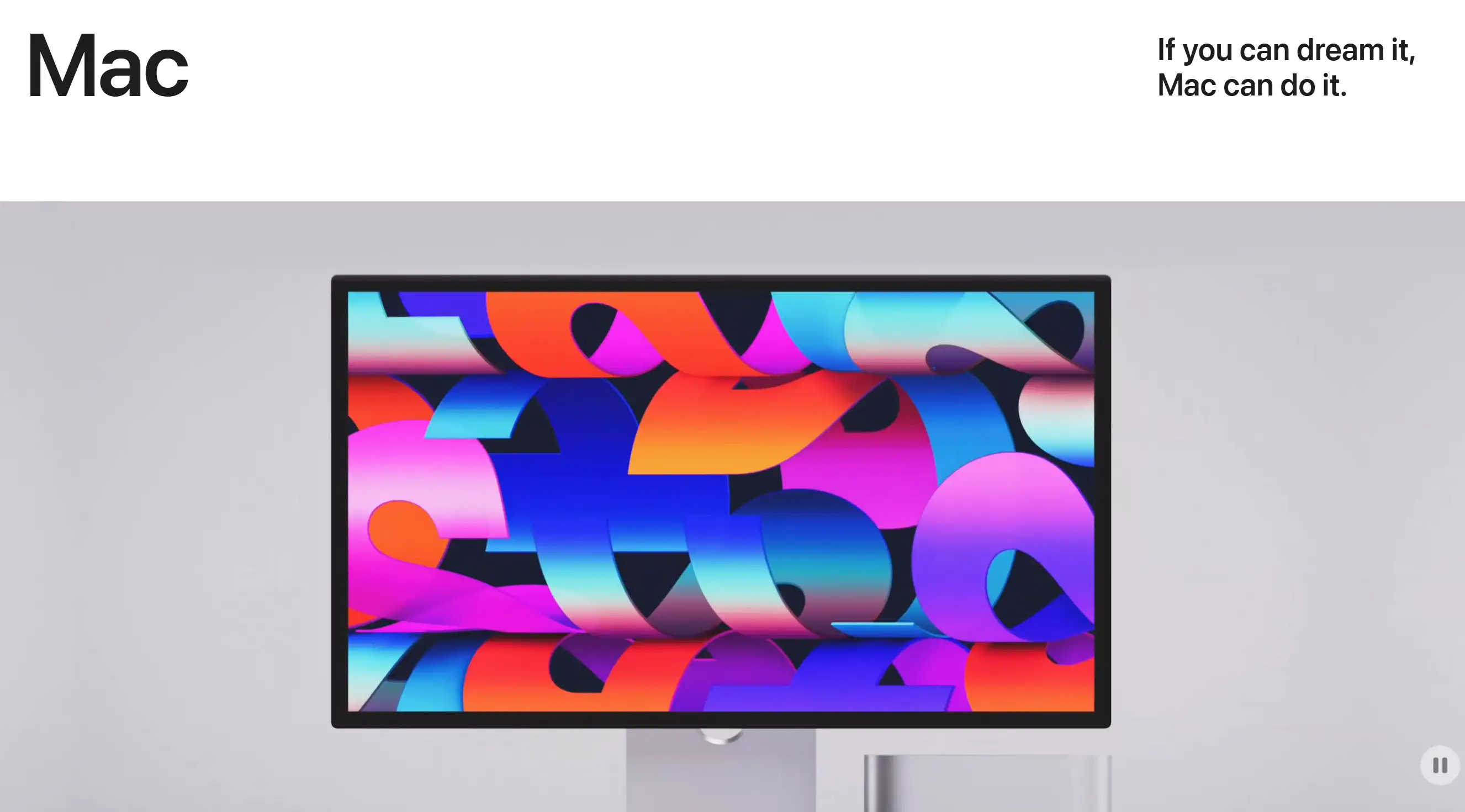 Apple Mac's homepage