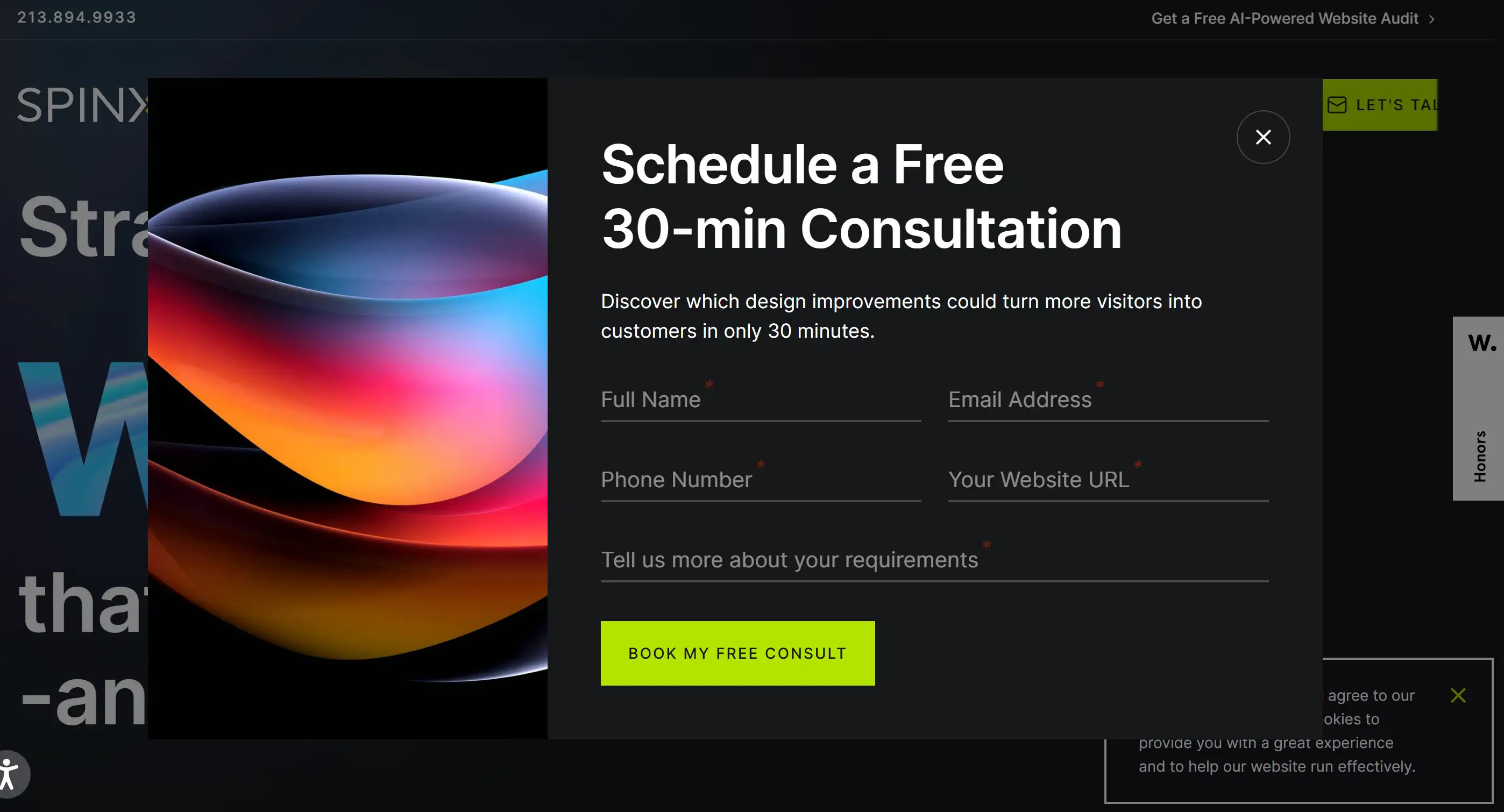 SPINX Digital's homepage