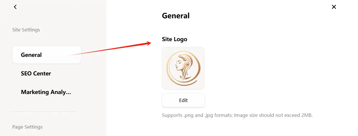 upload custom logos