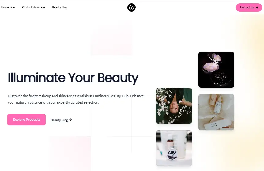 wegic-powered beauty websites
