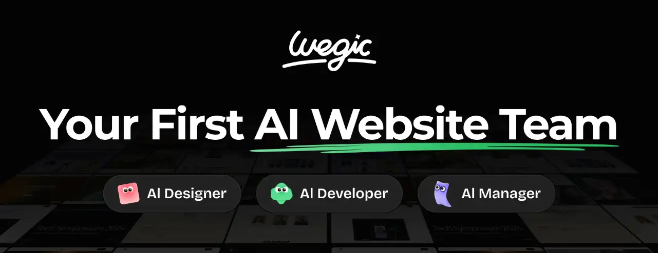 3 very cute AI assistants at wegic