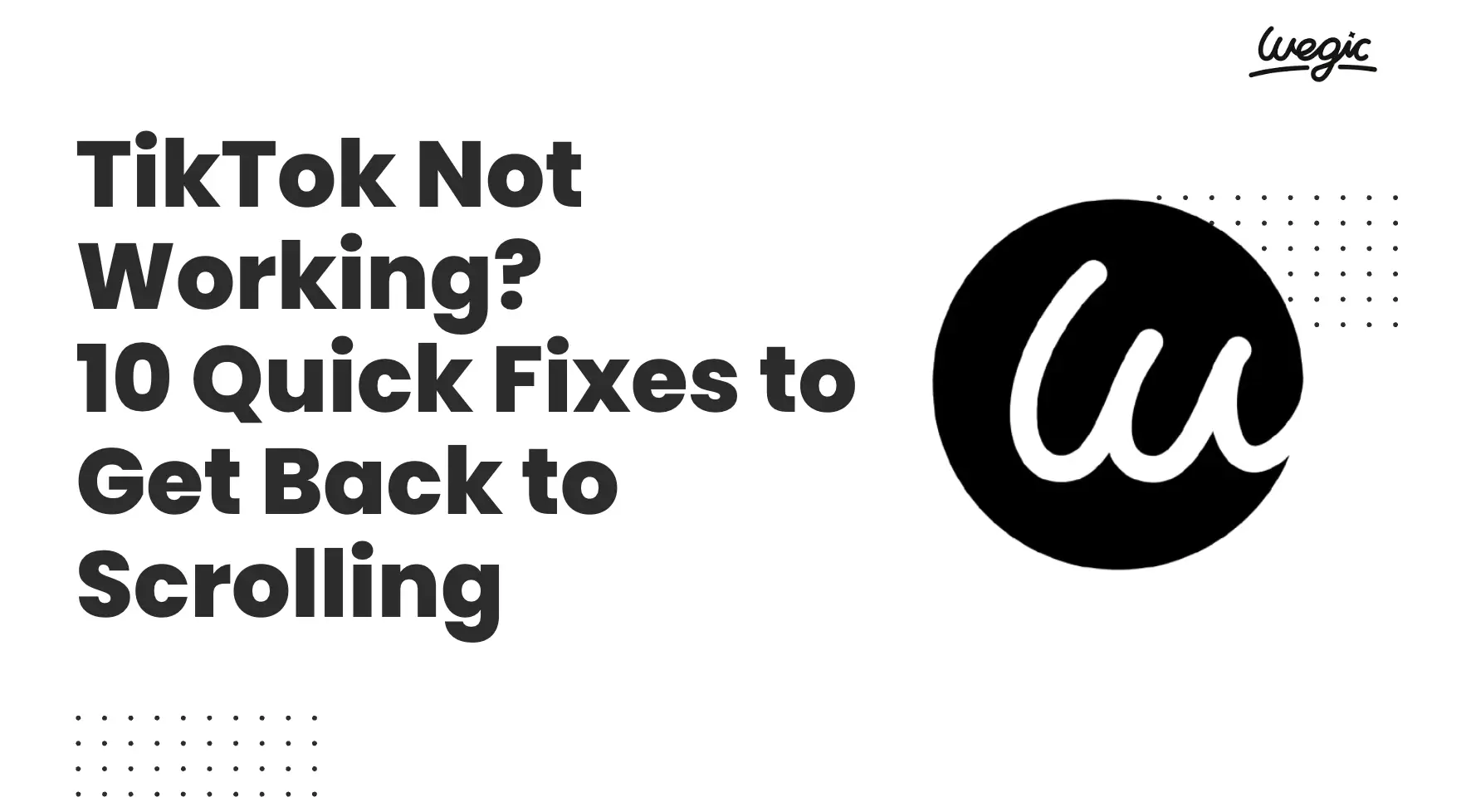 tiktok not working quick fix guide