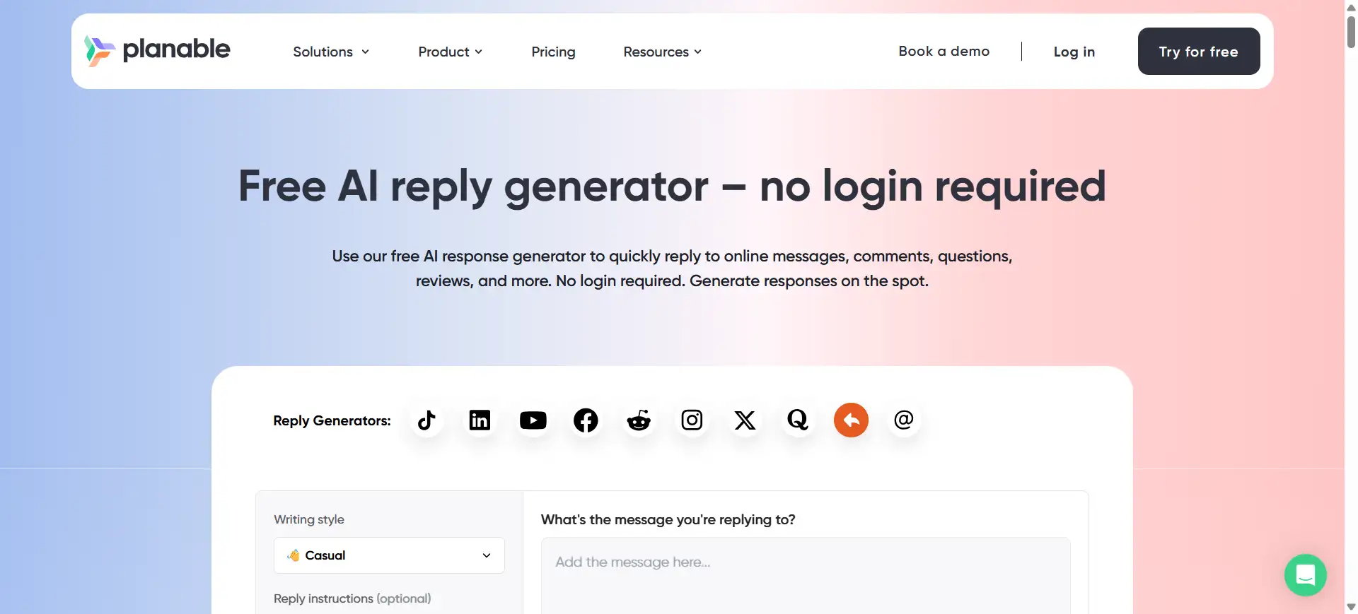 planable ai reply generator website planable ai reply generator website