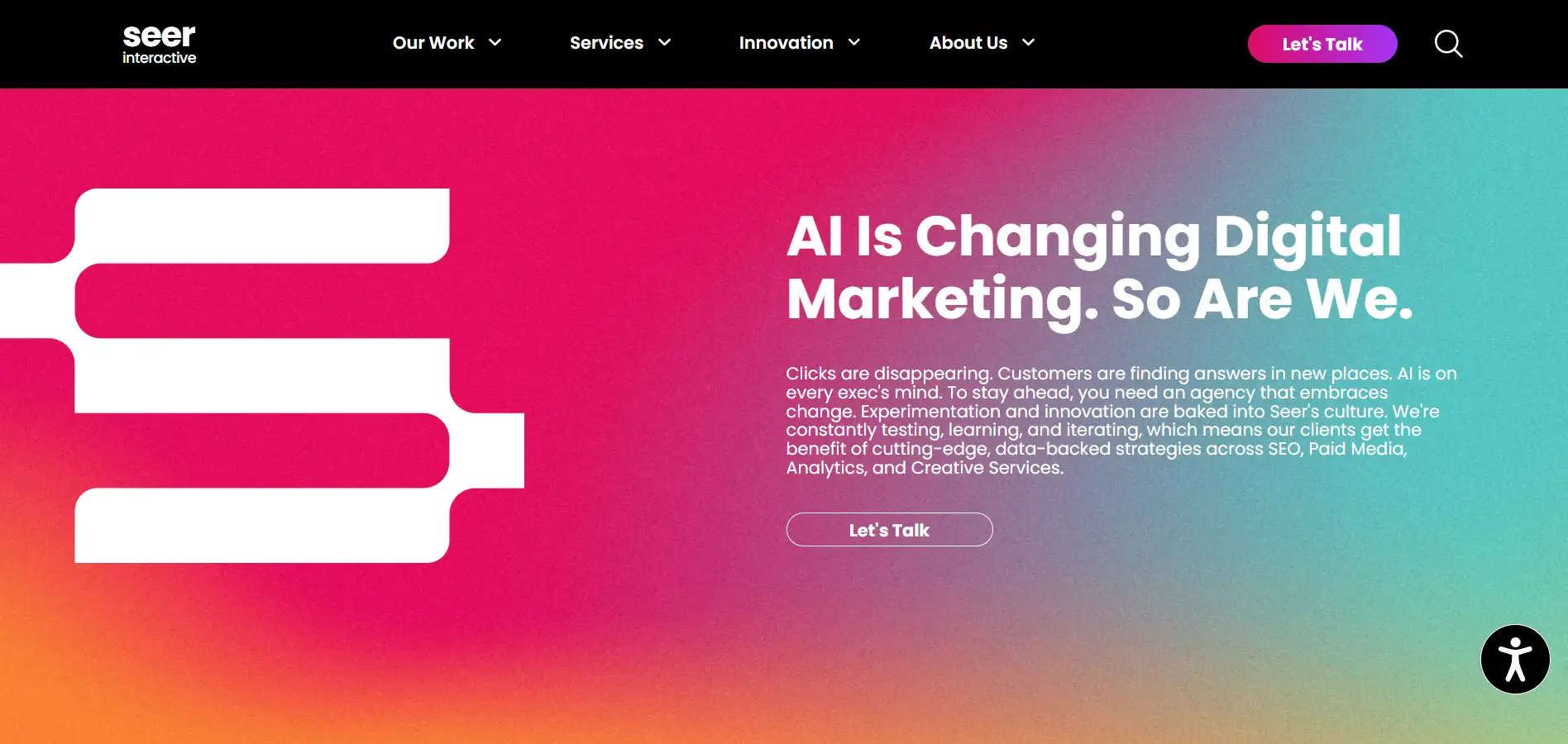 Homepage of Seer Interactive Homepage of Seer Interactive