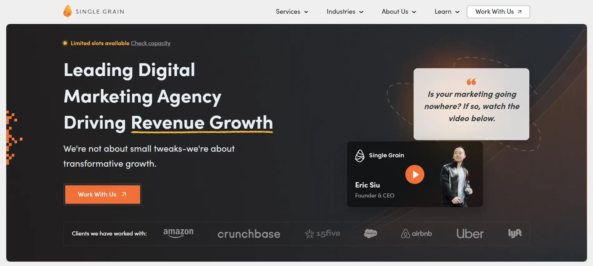 Homepage of Single Grain Homepage of Single Grain