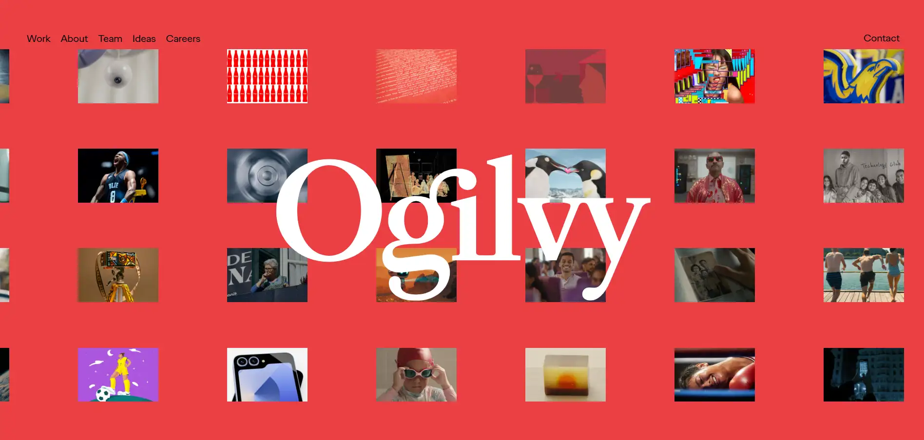 Homepage of Ogilvy