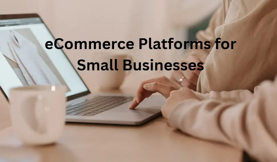 eCommerce platforms for small business on a laptop
