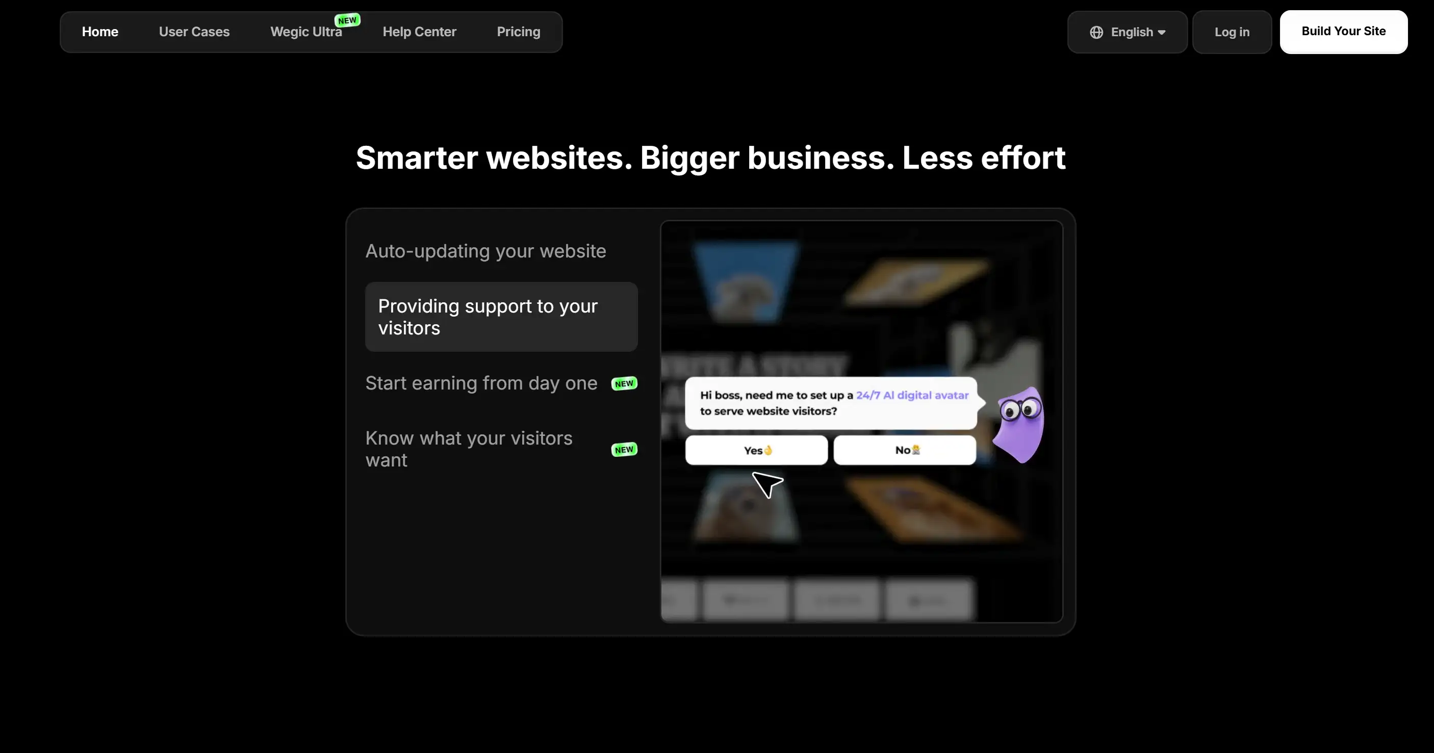 Use AI website builder - Wegic to build smarter websites and bigger businesses