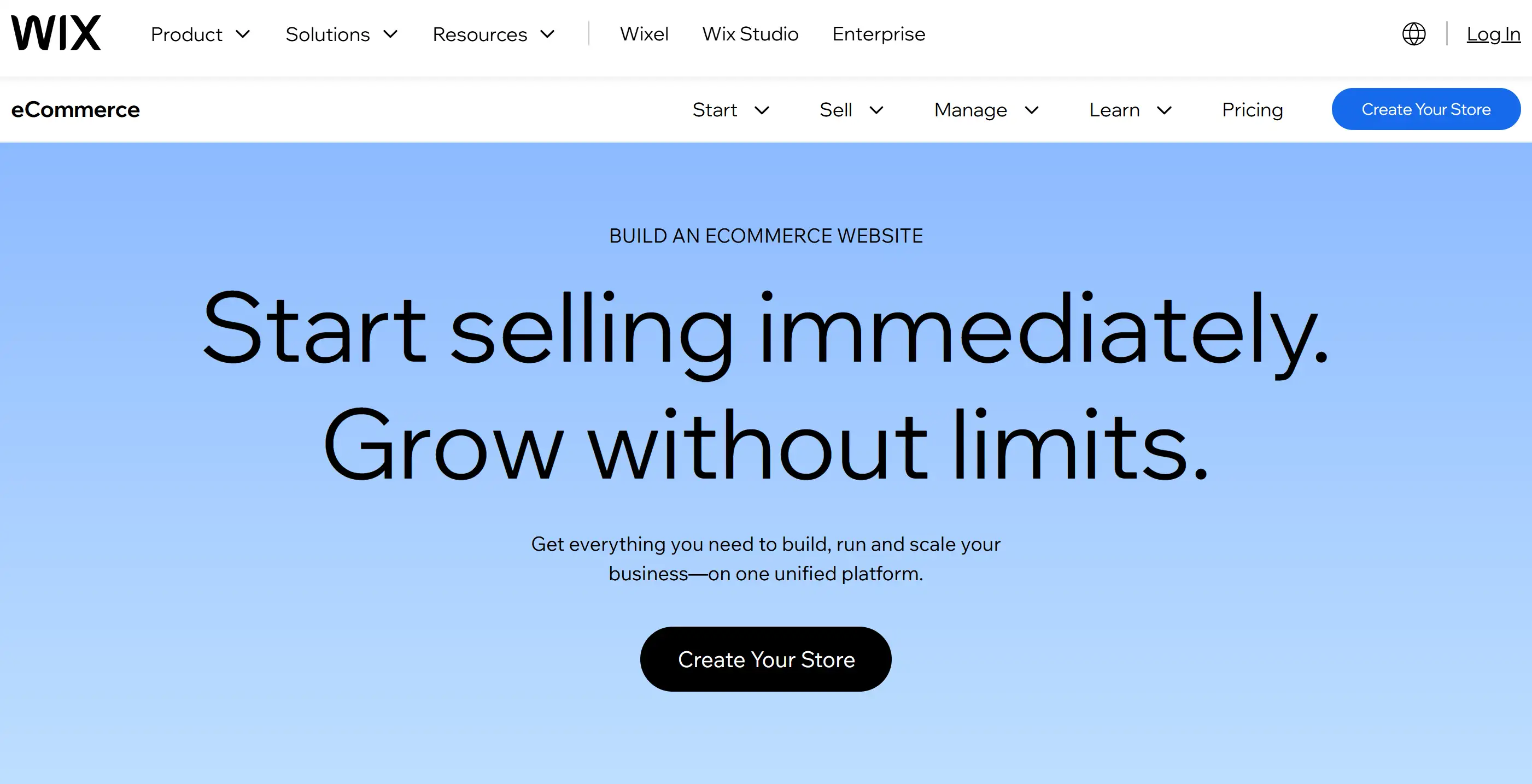Page designer and eCommerce website builder - Wix eCommerce