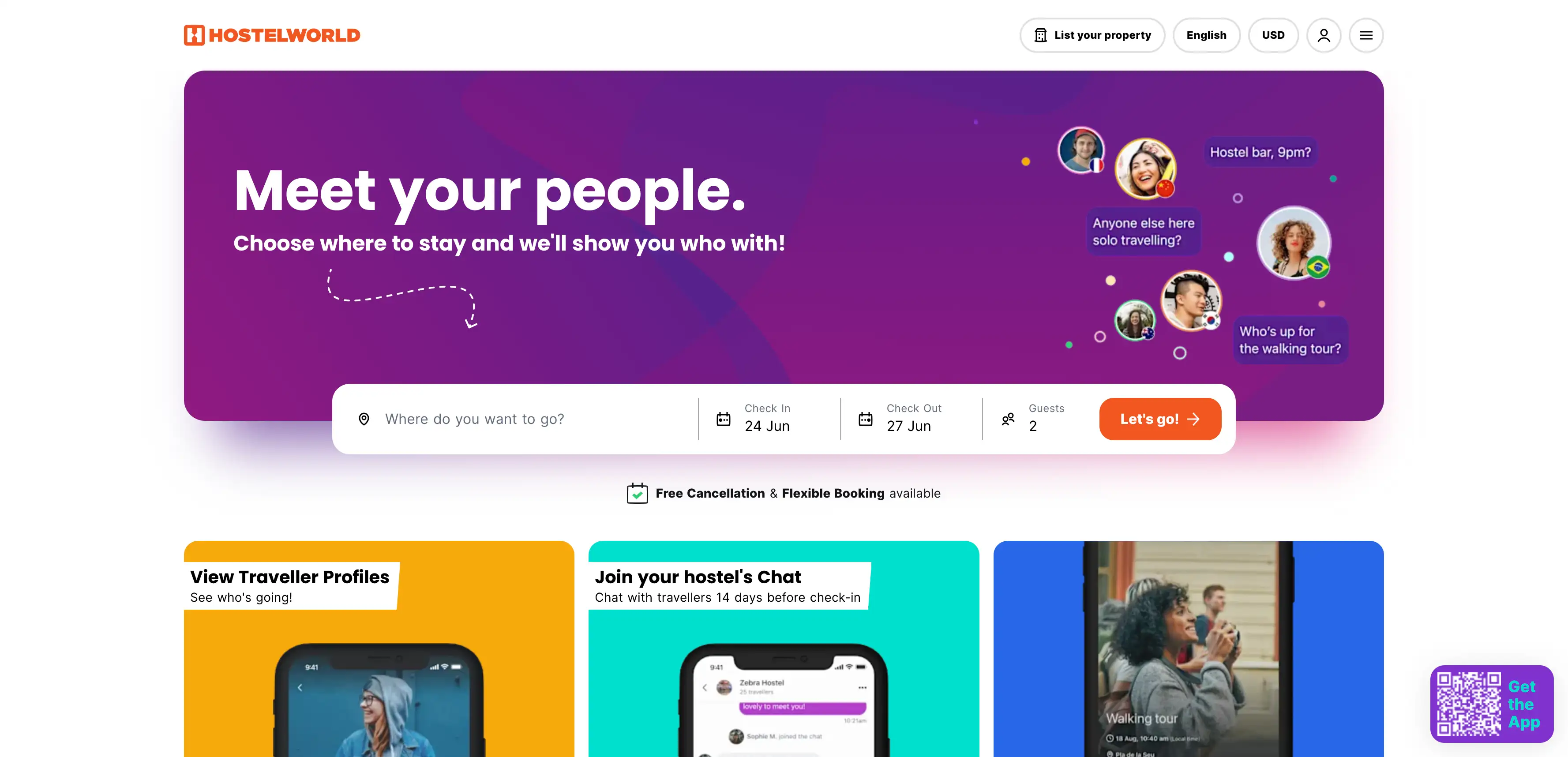 hostelworld the top chocie for budget and social travel