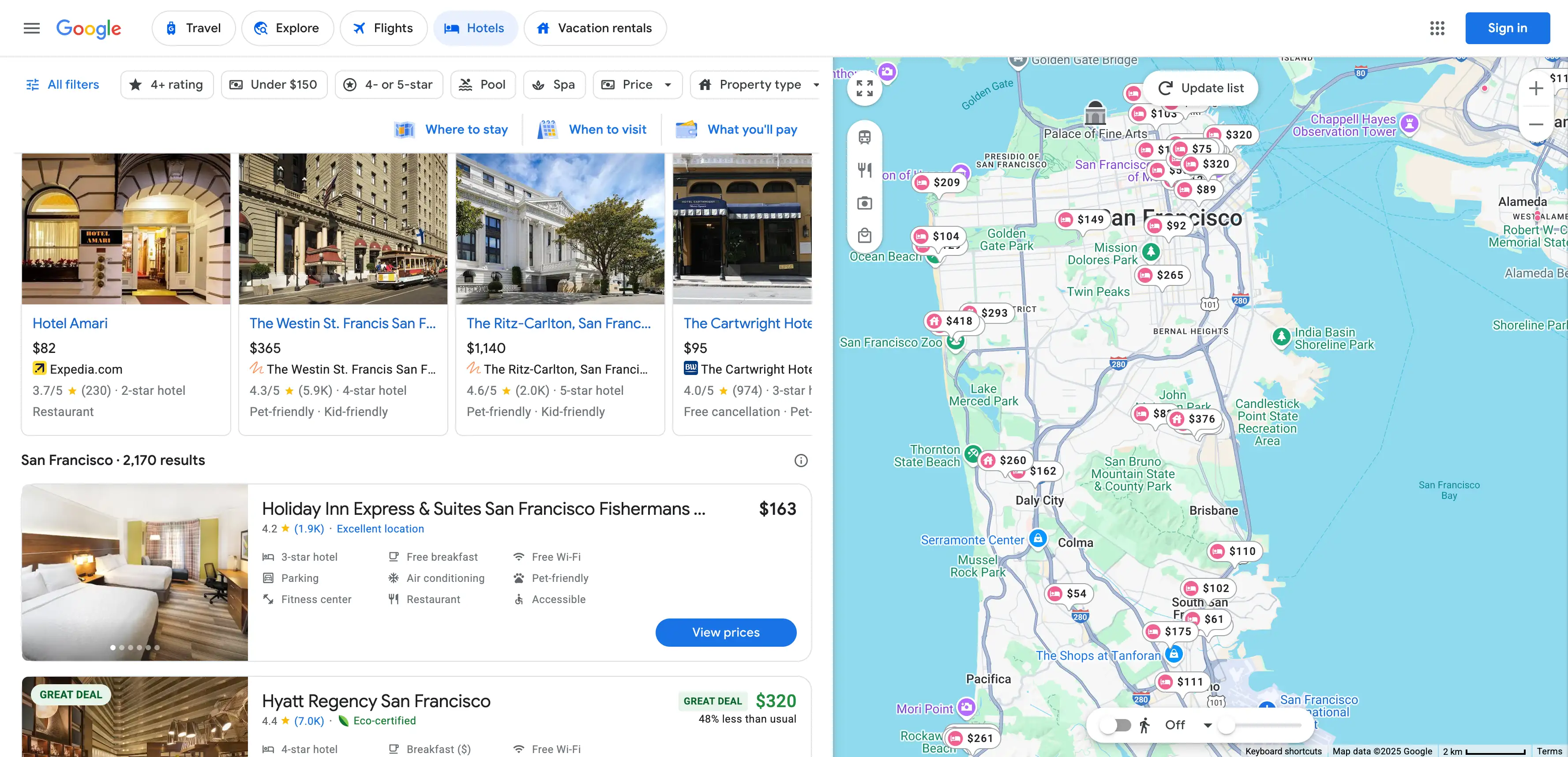 google hotels simple effective booking website