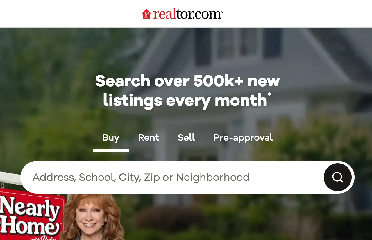 Realtor.com homepage