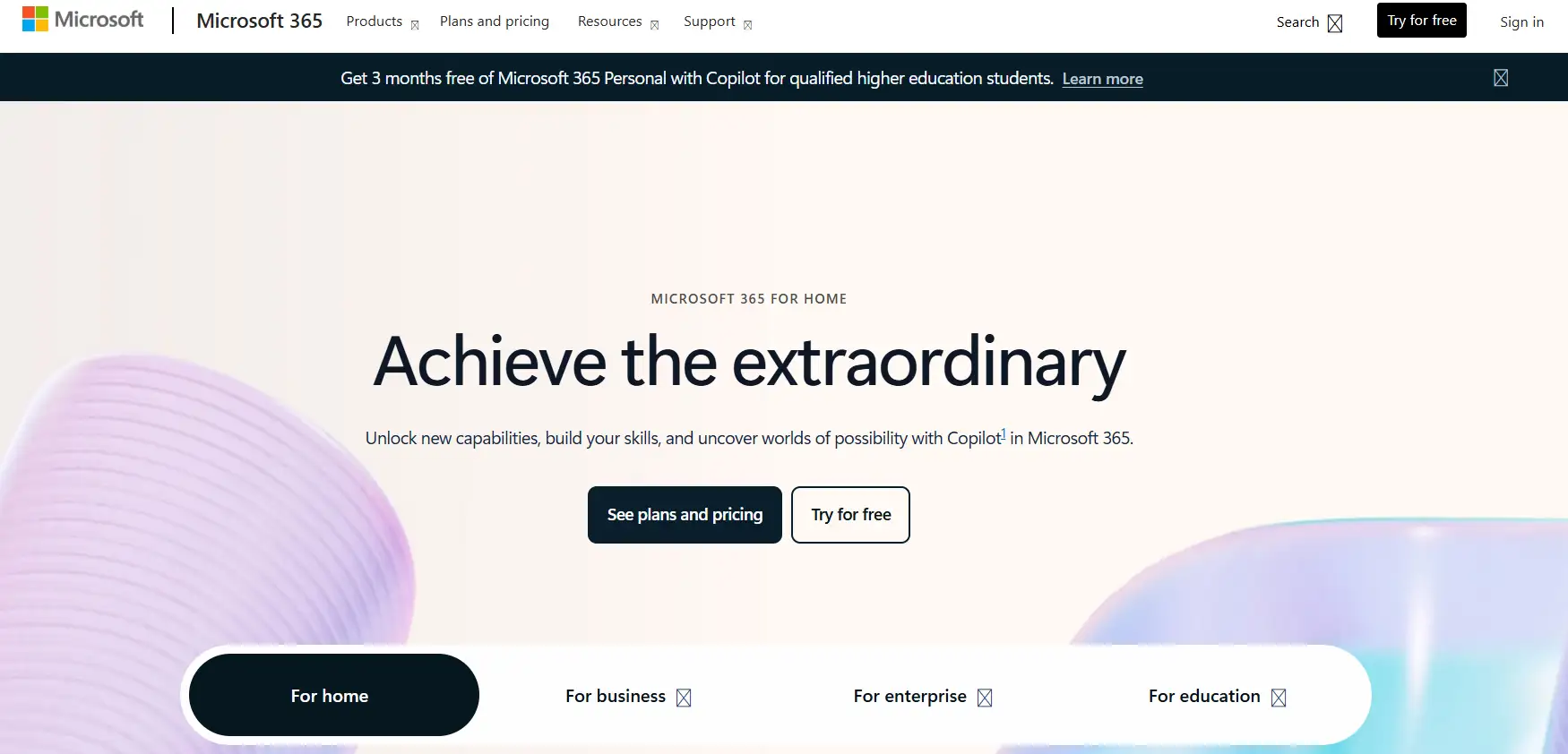 office 365 homepage
