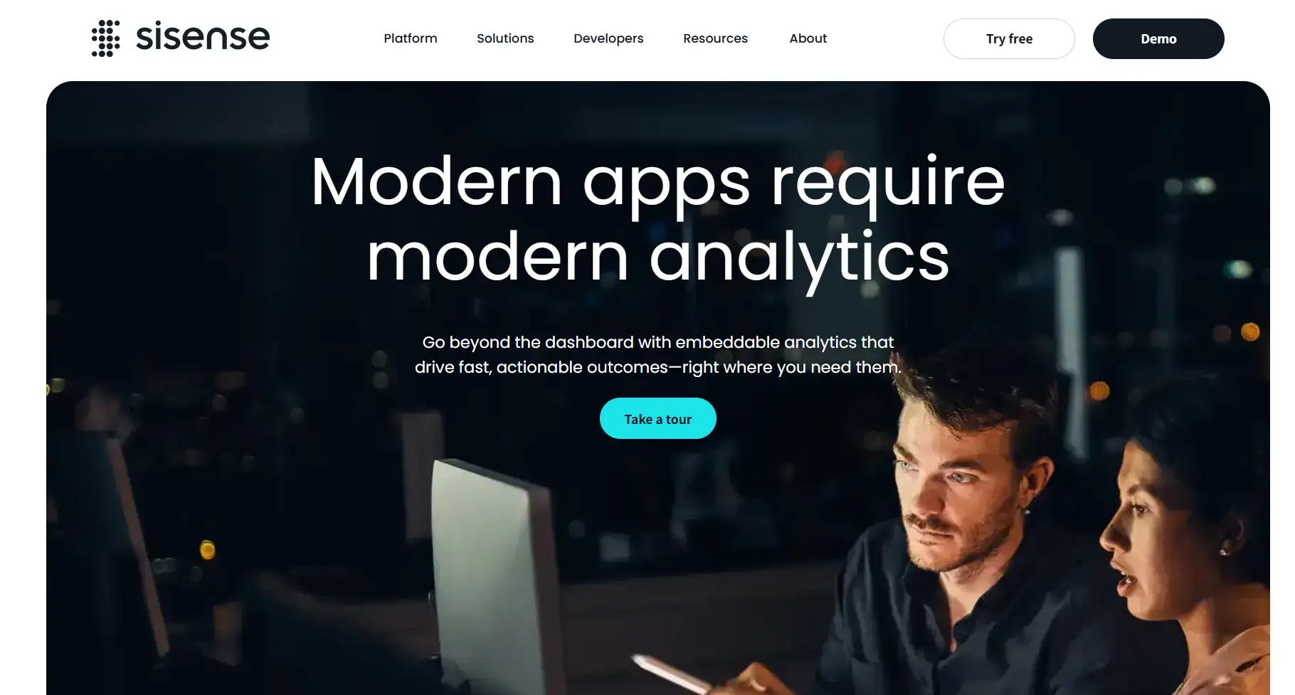 sisense homepage