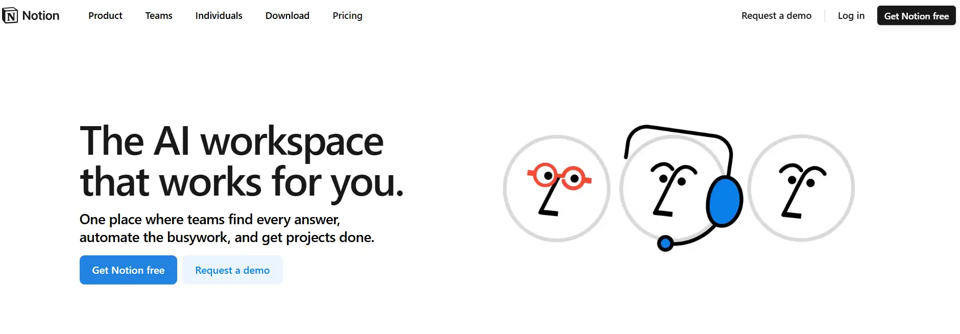 notion homepage