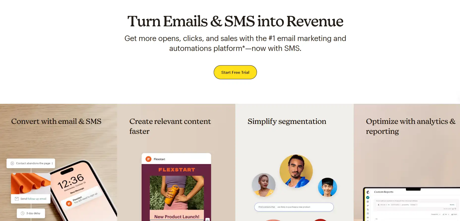 mailchimp homepage