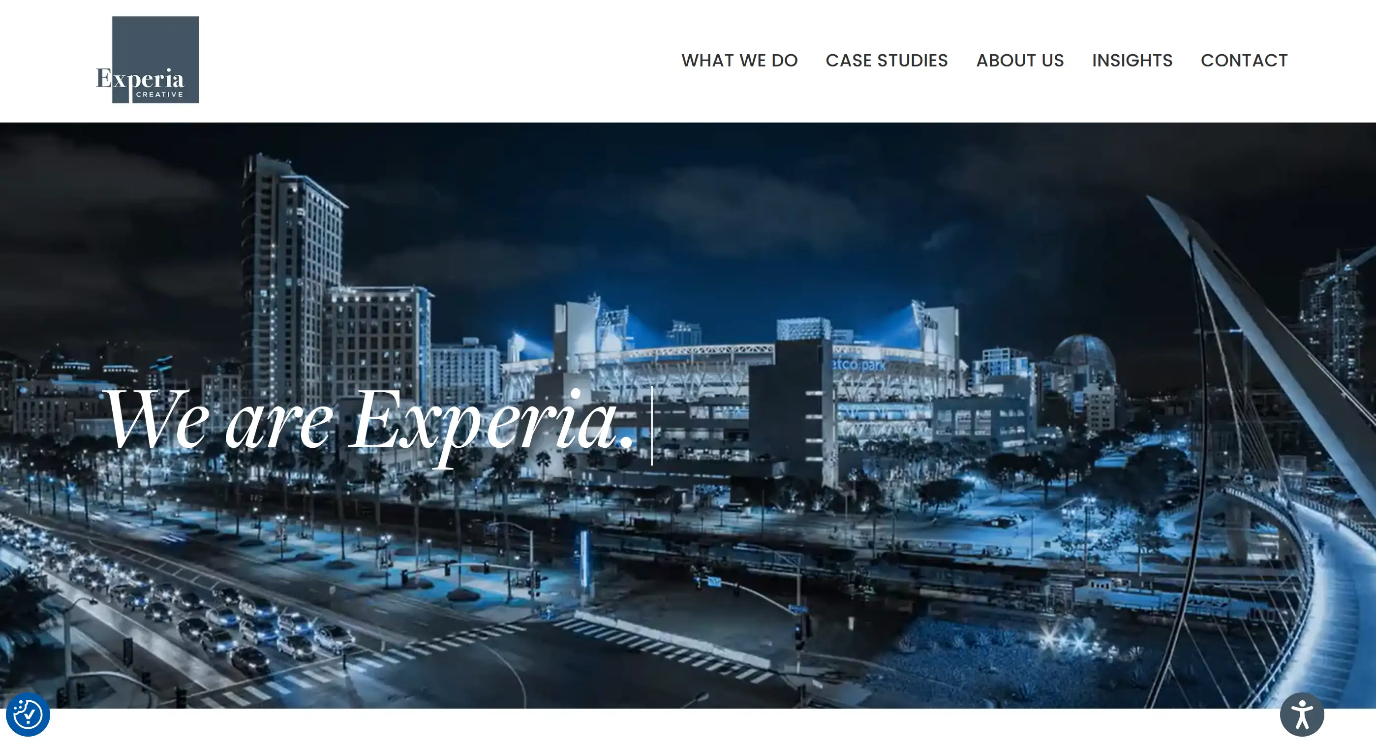 Homepage of Experia Creative Homepage of Experia Creative