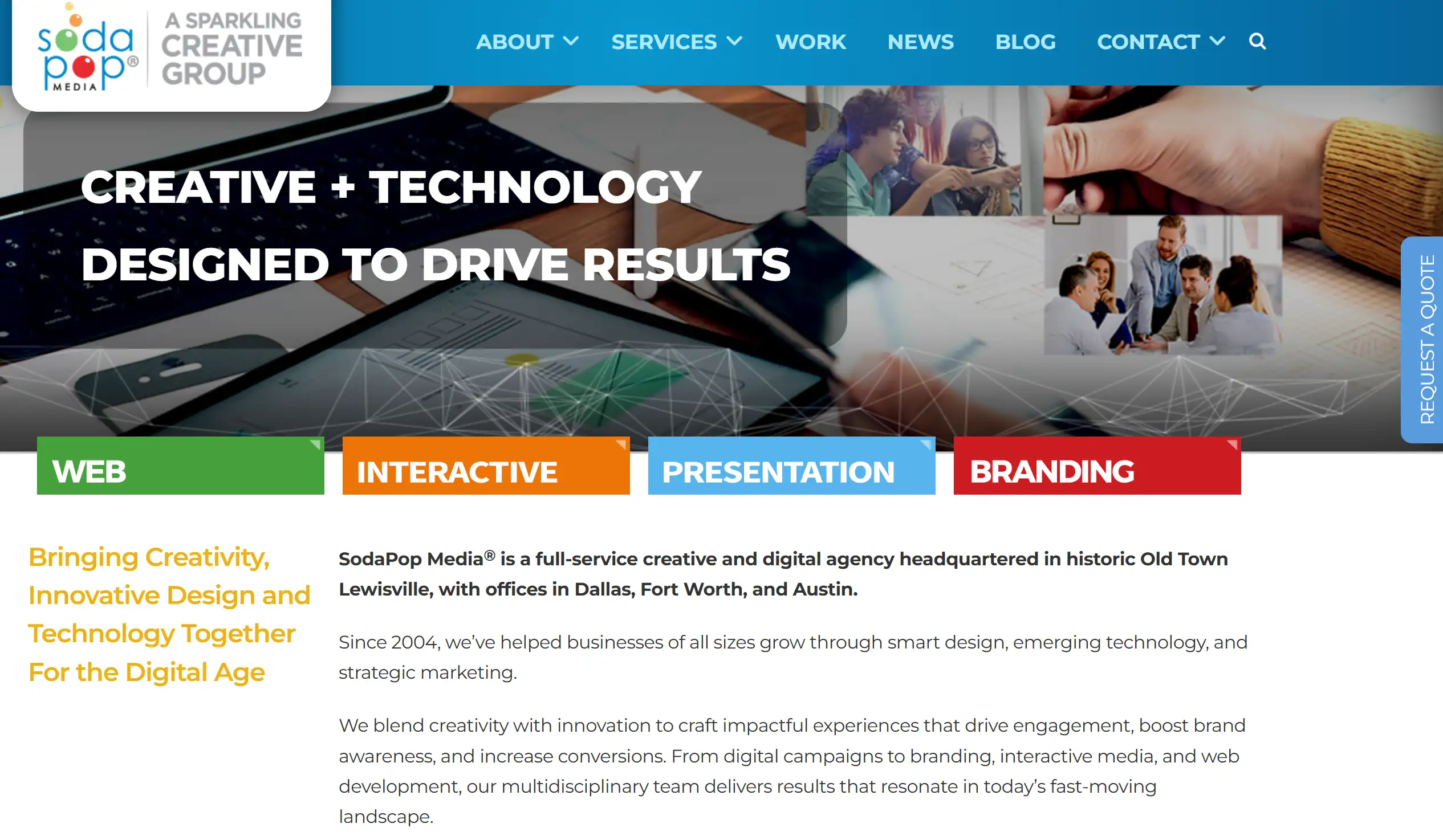 Homepage of SodaPop Media Homepage of SodaPop Media