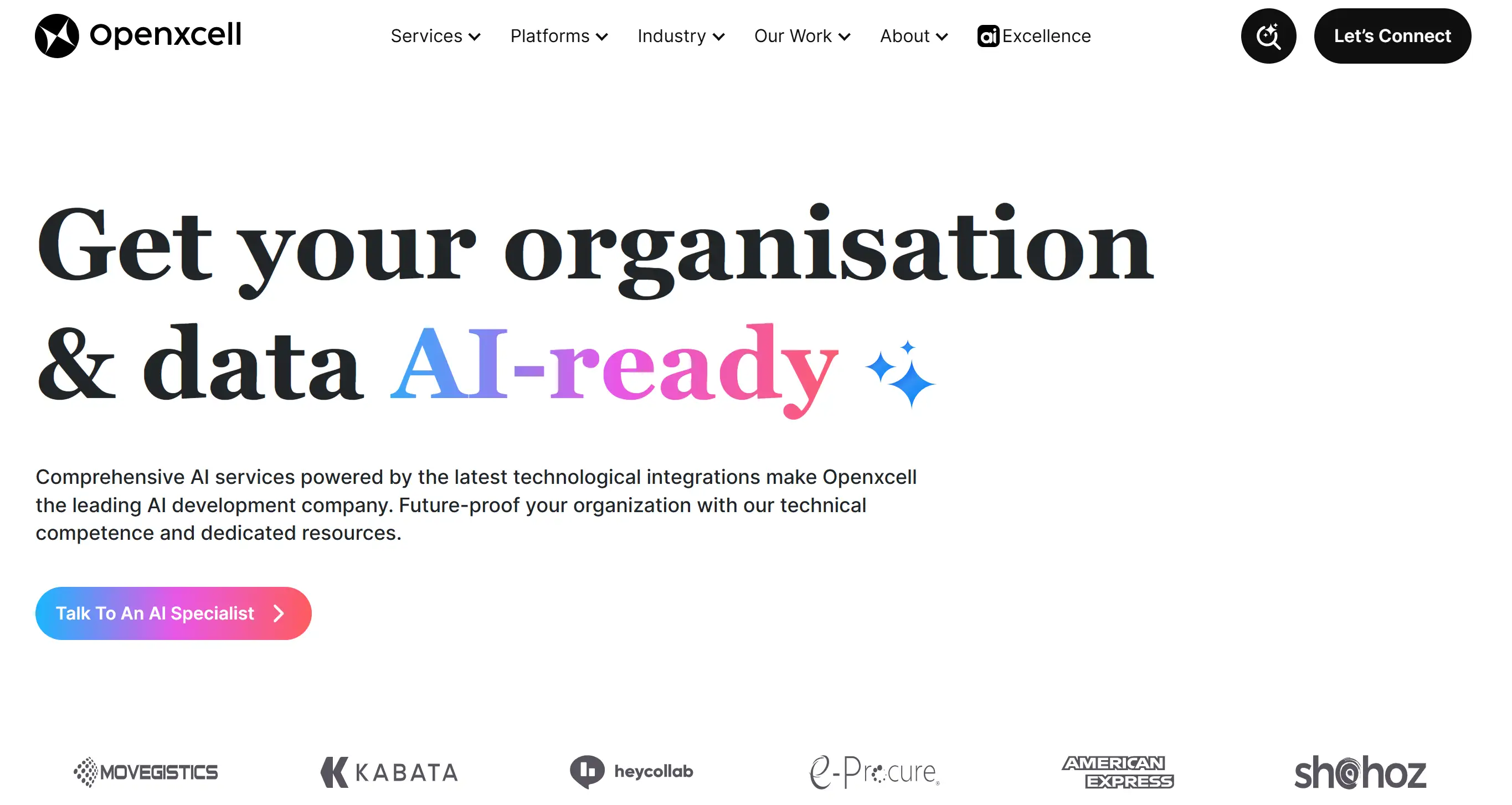 Homepage of Opennxcell