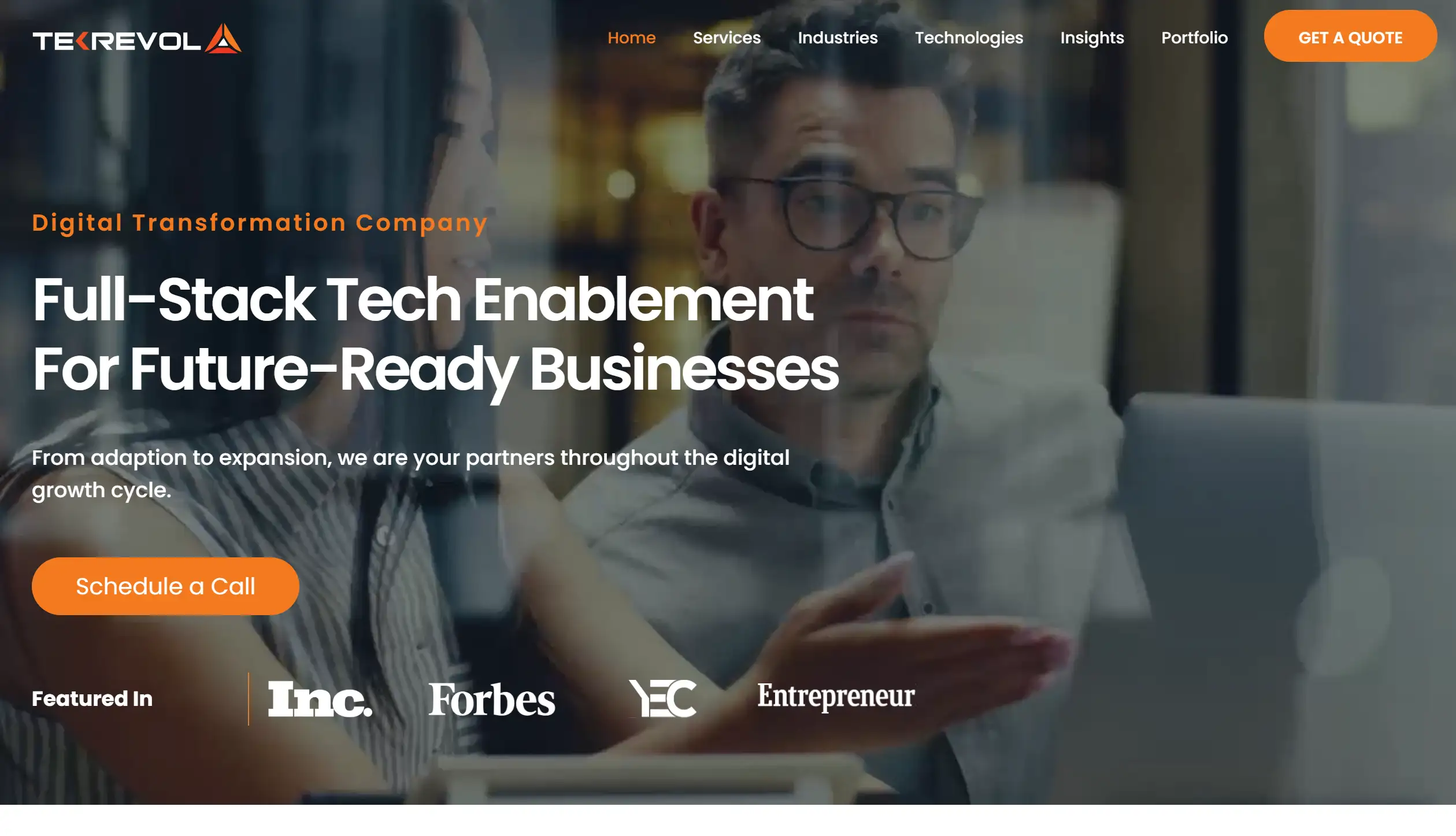 Homepage of TekRevol
